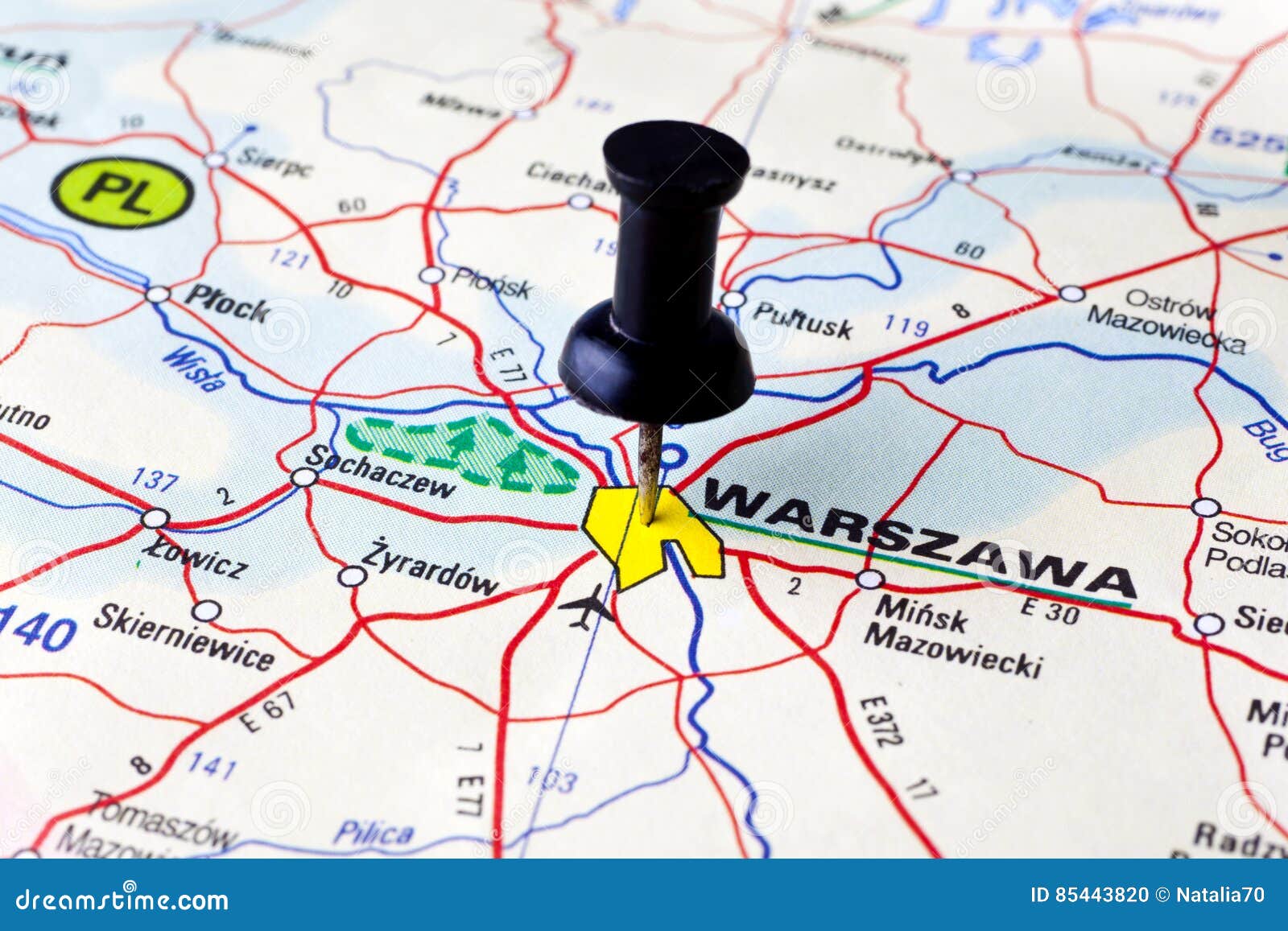 Warsaw stock photo. Image of pointing, place, accuracy 85443820