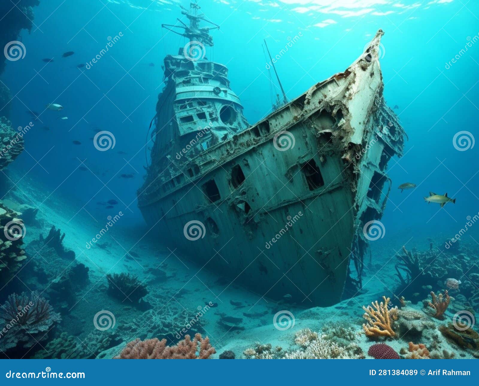 A Warship that Sank at the Bottom of the Ocean, Dangerous and Full of ...