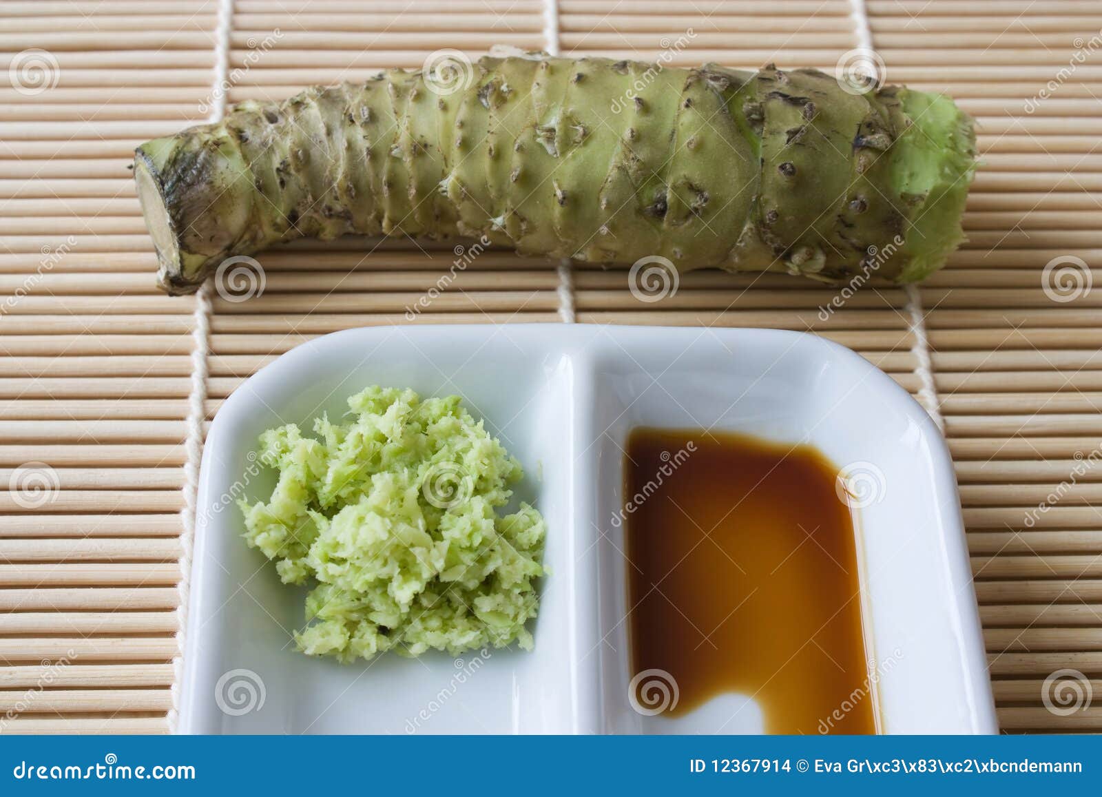 Wasabi stock photo. Image of asian, horseradish, wasabia 12367914