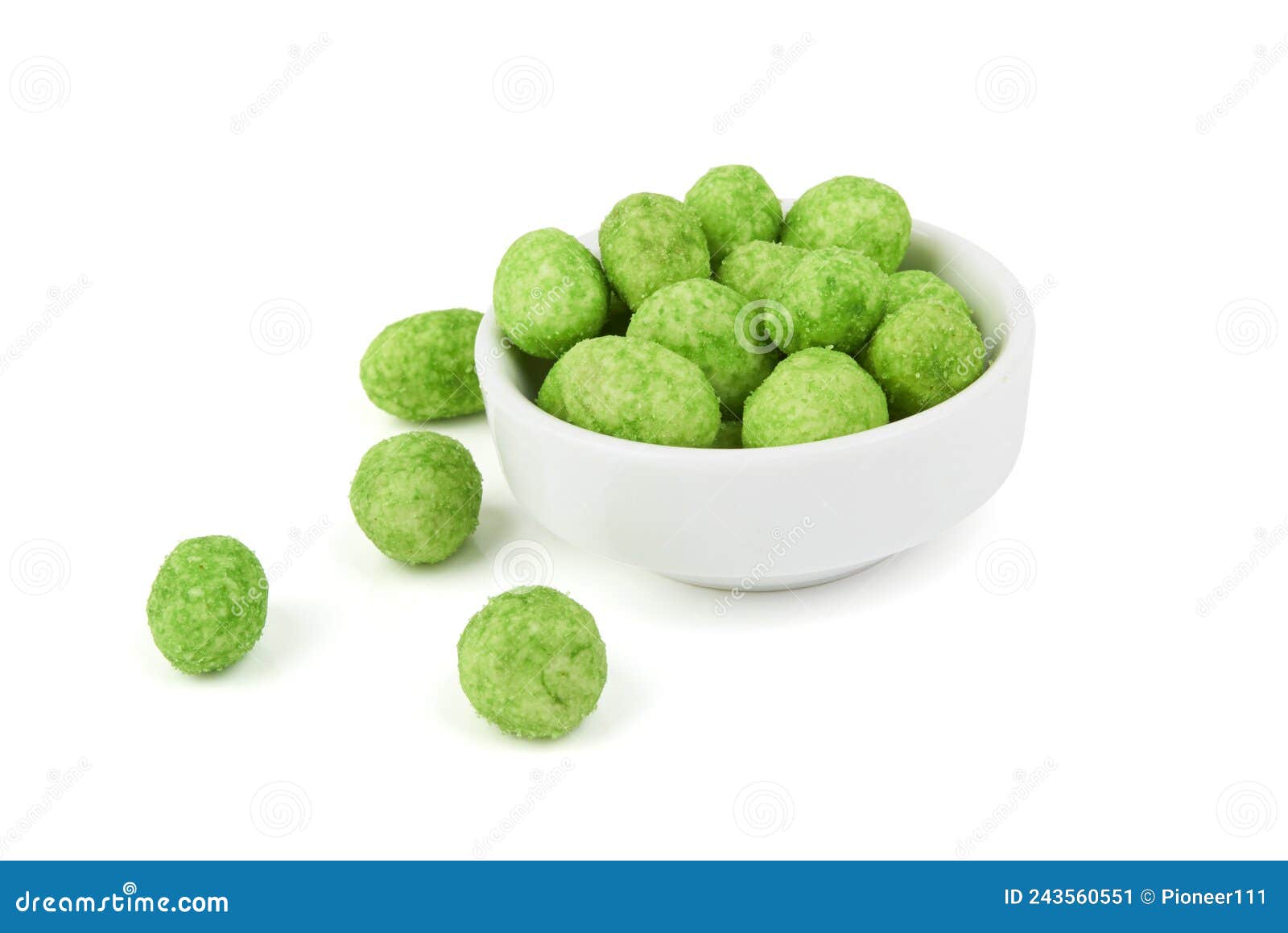 Wasabi coated peanuts stock image. Image of spicy, japanese 243560551