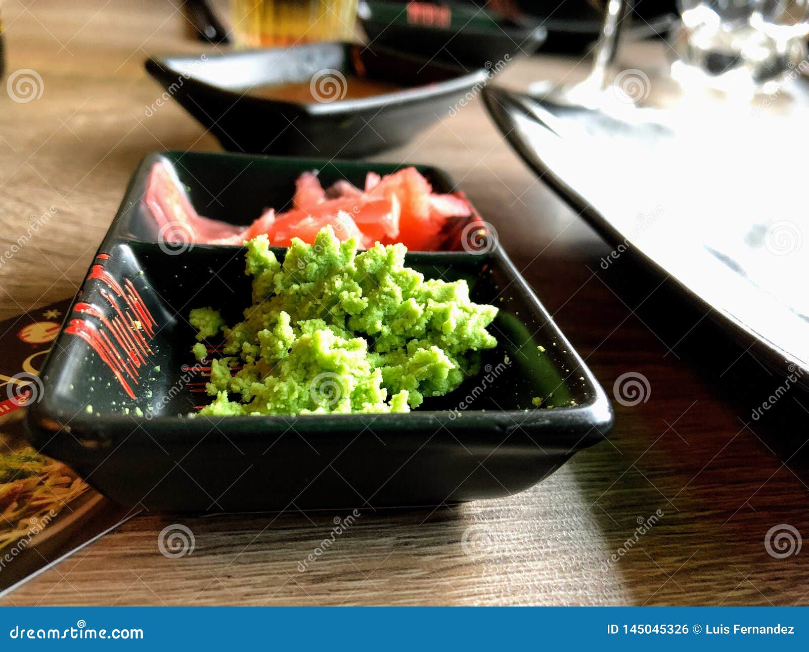 Wasabi and ginger stock photo. Image of restaurant, japanese 145045326