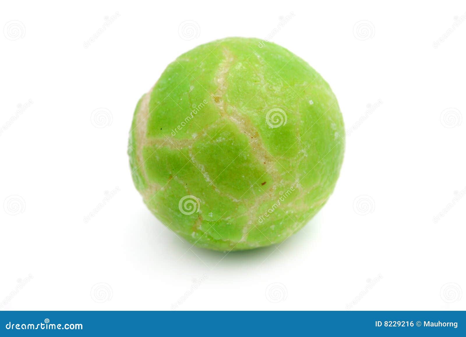 Wasabi Green Pea Ball stock photo. Image of chip, isolated 8229216