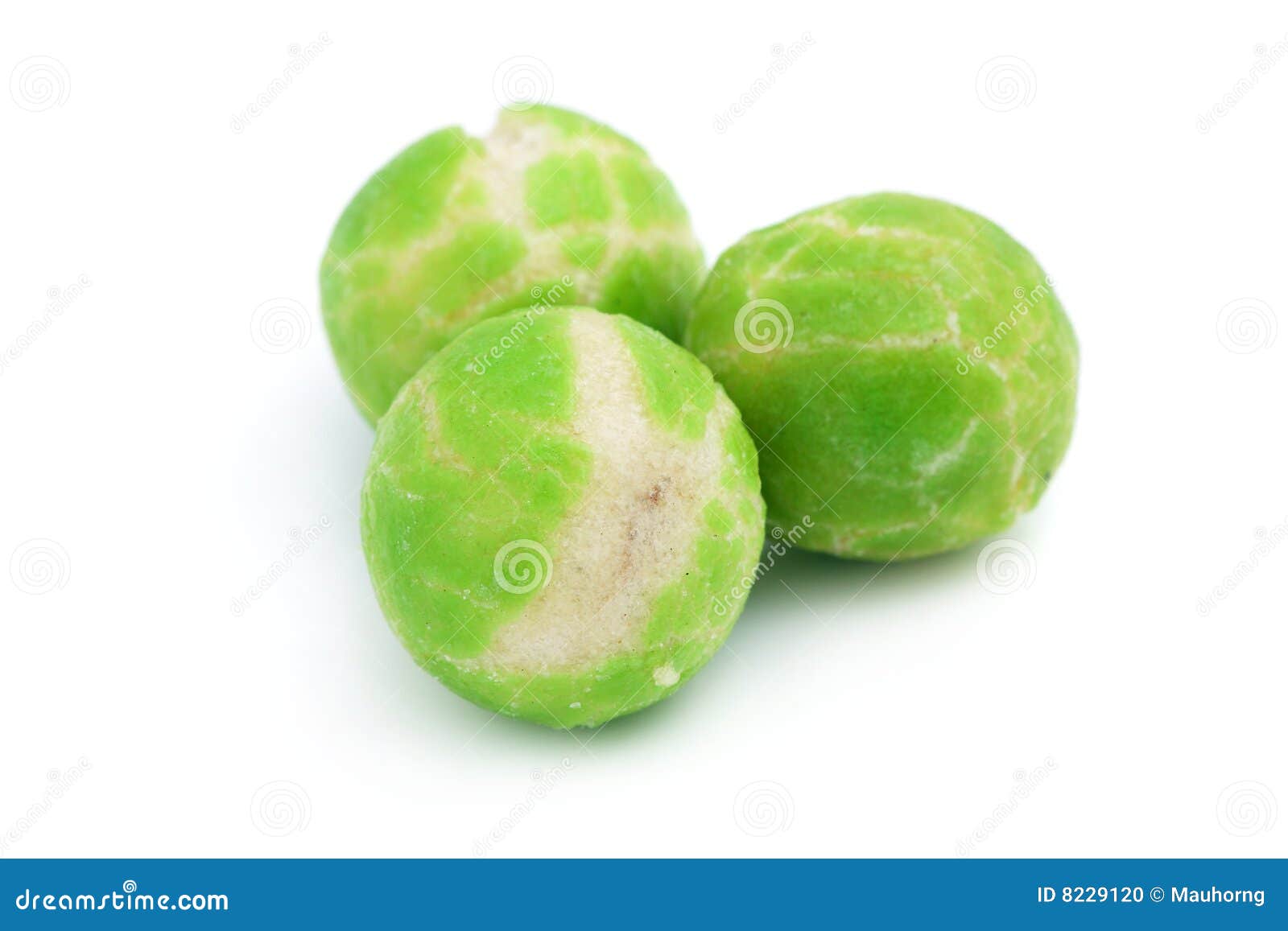 Wasabi Green Pea Balls stock photo. Image of junk, spicy 8229120