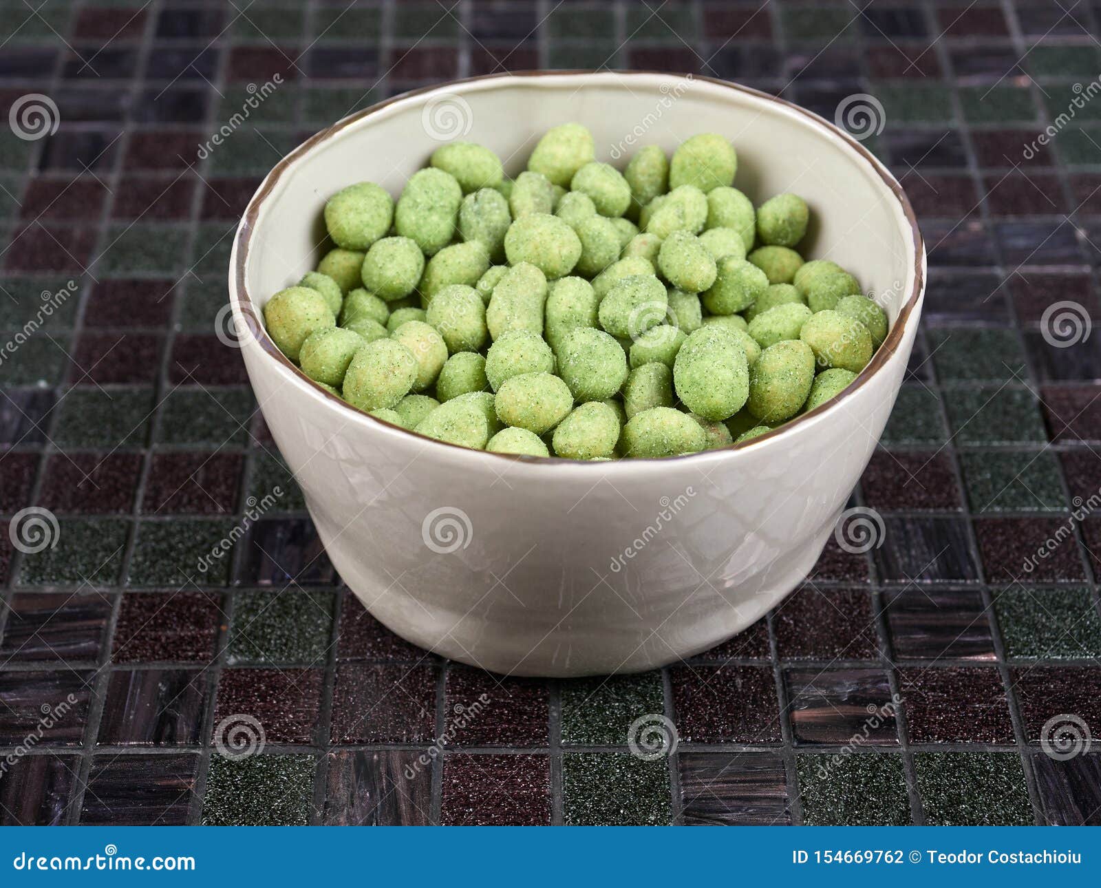 Wasabi peanuts stock photo. Image of food, salty, wasabi 154669762