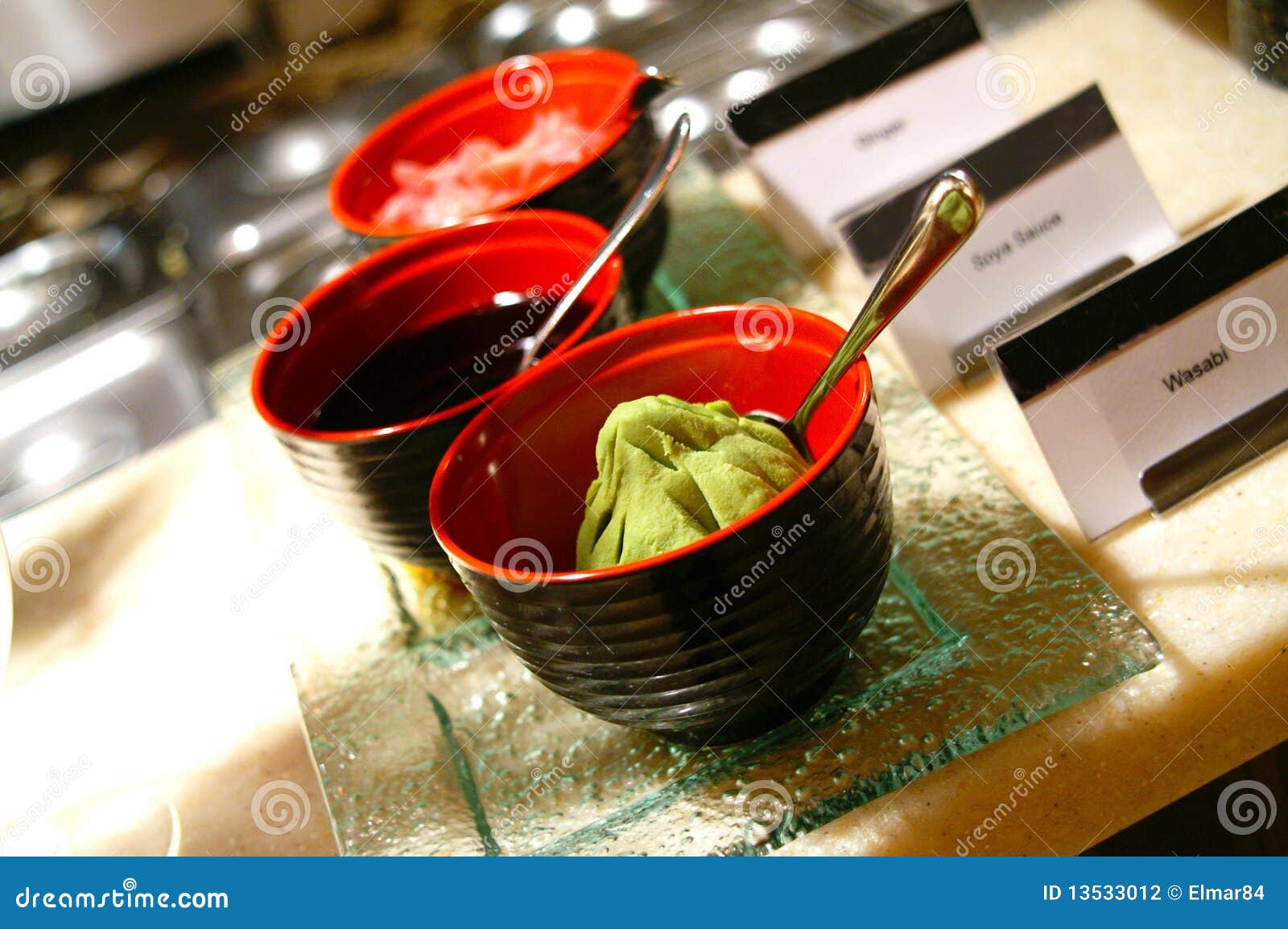 Wasabi and Soy Sauce stock photo. Image of food, spice 13533012