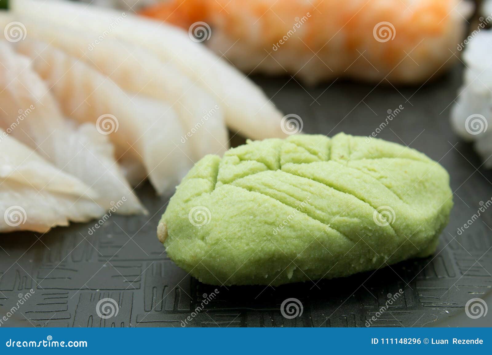 Wasabi, Un Condiment Japonais Vert Piquant Fait à Partir De La
