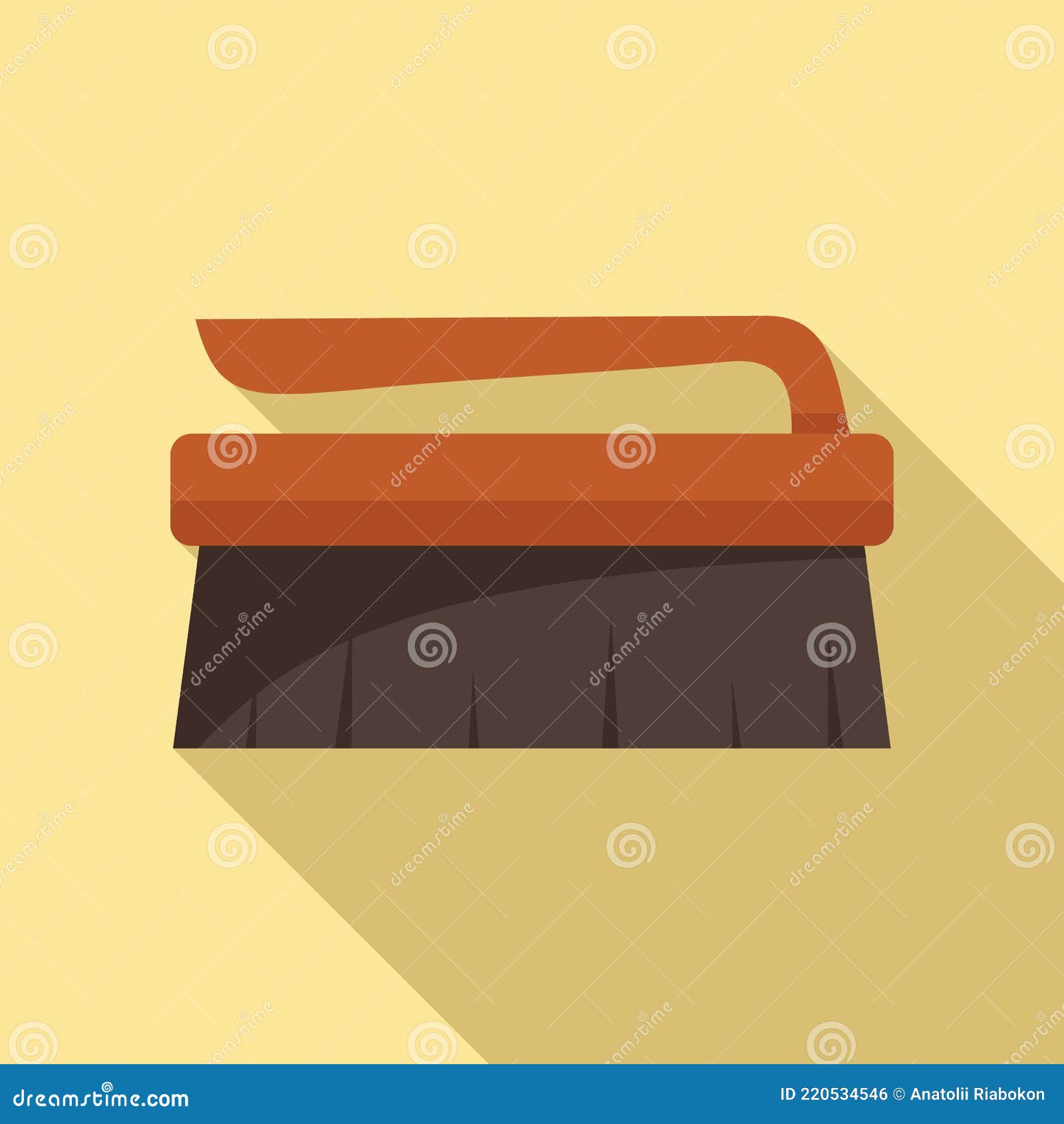 Wash Brush Icon, Flat Style Stock Vector Illustration of pictogram