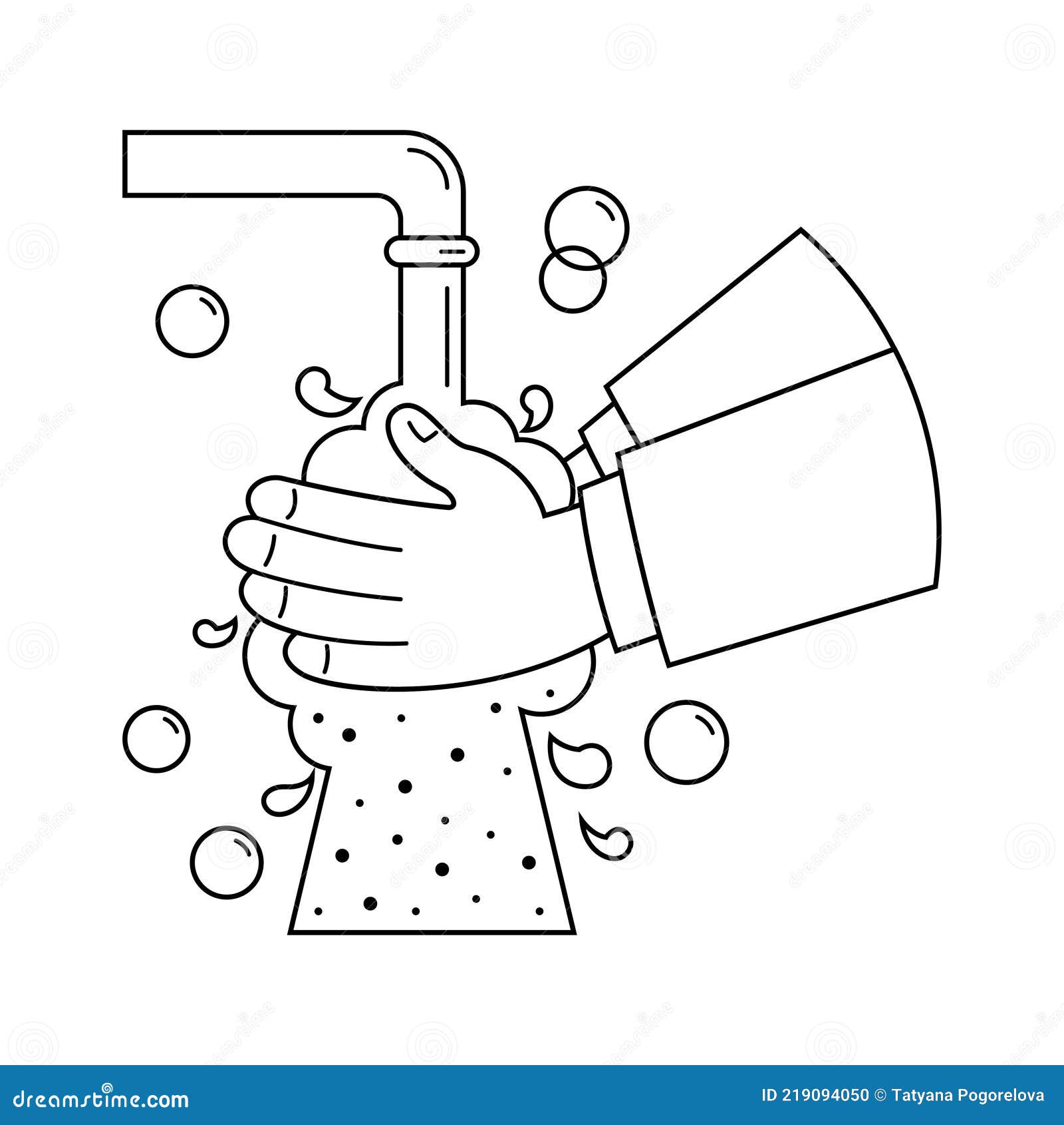 Wash Hands Icon , Filled Flat Sign, Solid Pictogram Isolated on White ...