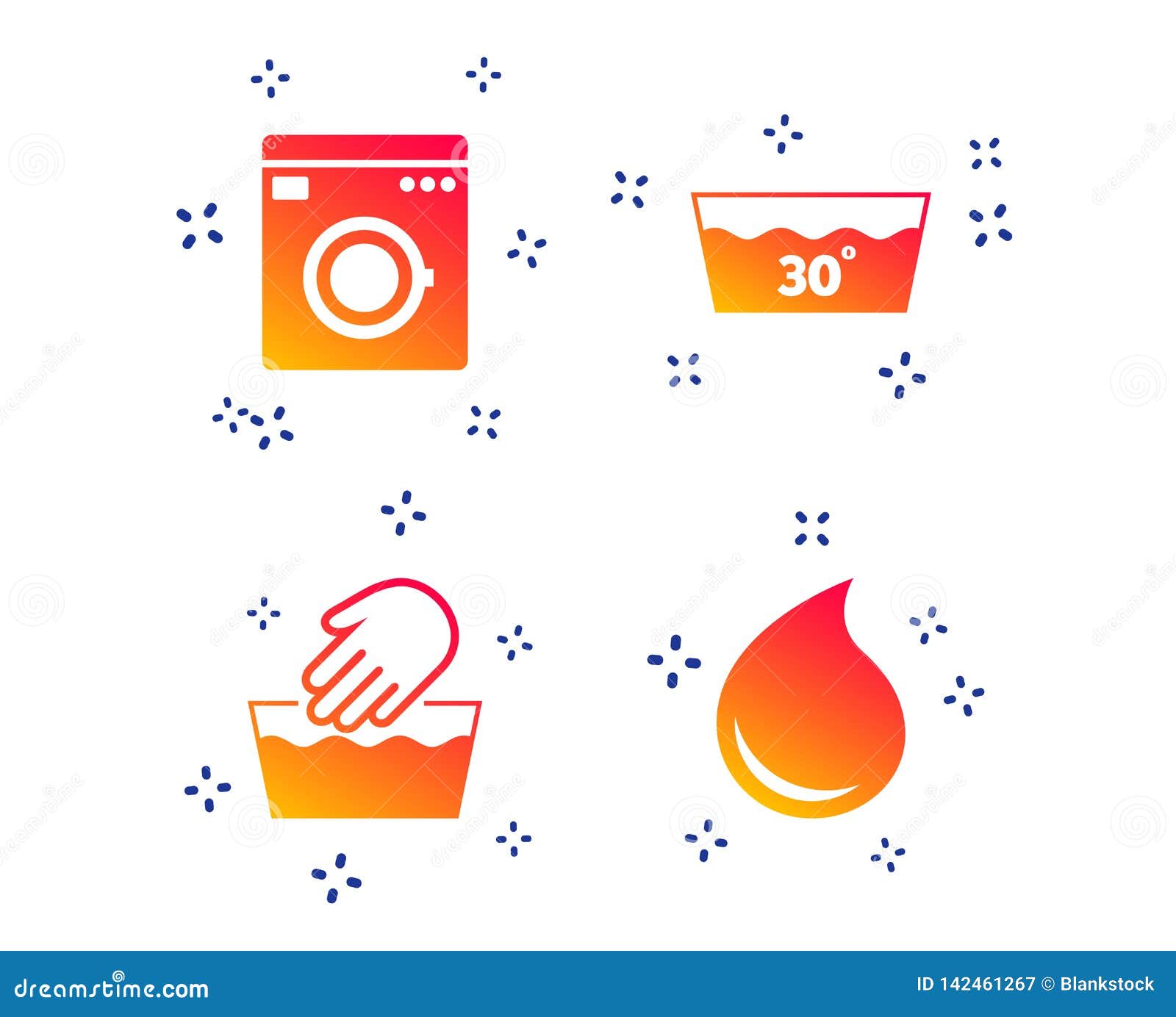 wash icons. machine washable at thirty degrees. 