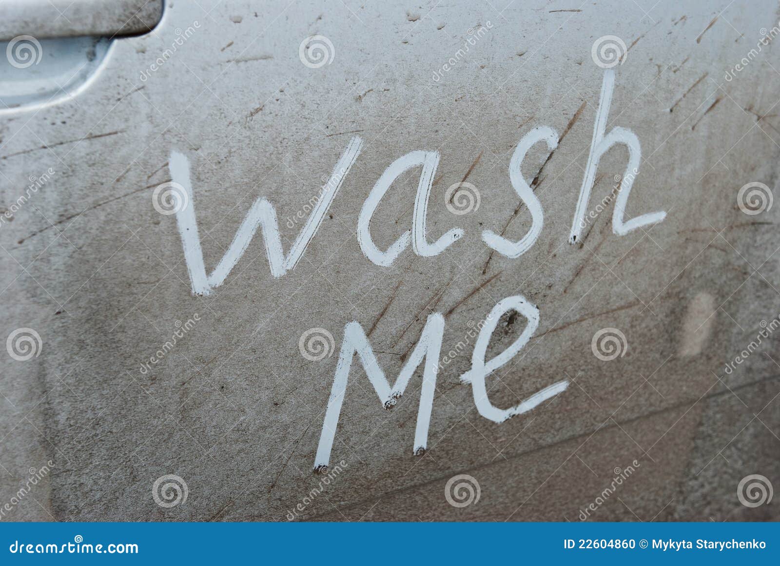Wash Me Written on a Dirty Car Stock Photo Image of moto, slogan