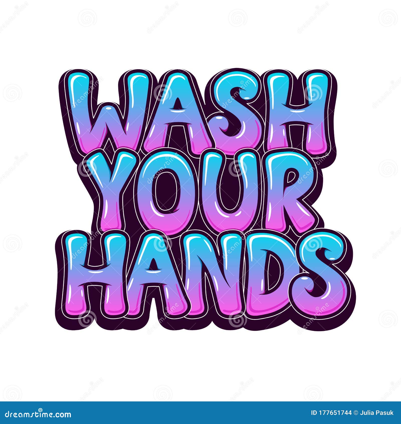 Wash Your Hands Graffiti Design For Banners Posters Signs Vector Stock Vector Illustration Of Card Protection