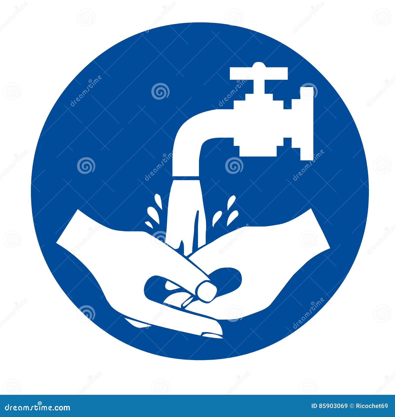 Wash your hands sign stock illustration. Illustration of warning 85903069