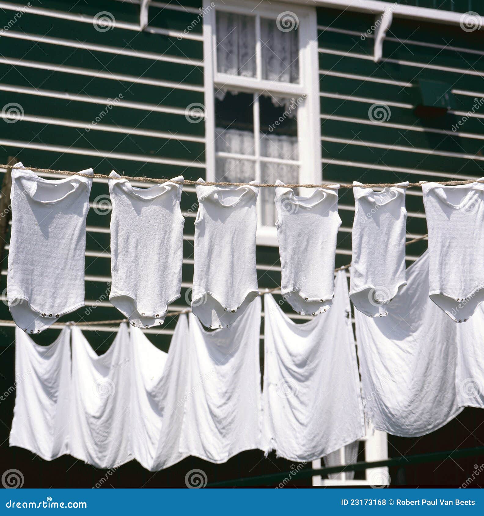 Washed Clothes Drying Outside Stock Photo Image of cloth, europe