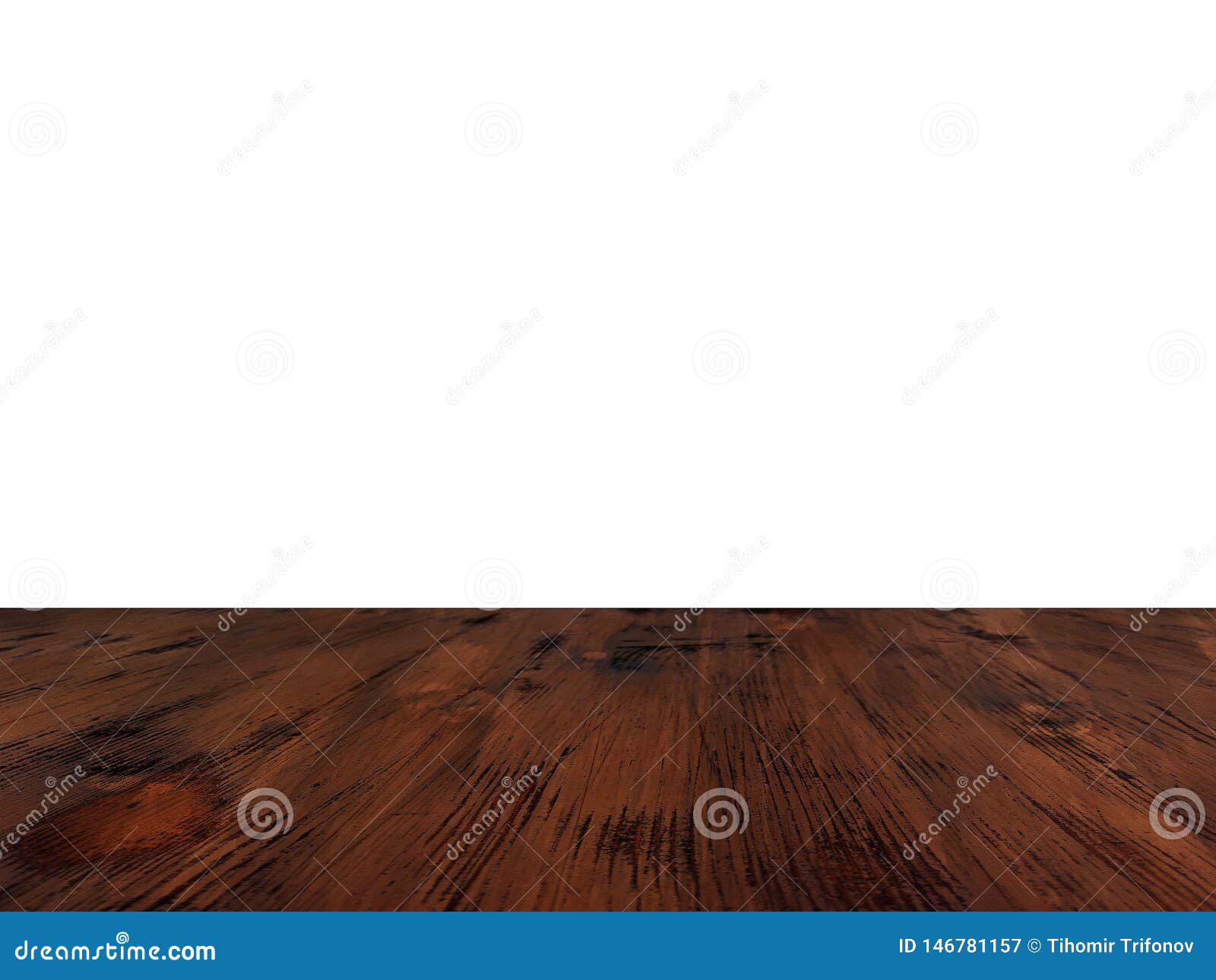 Washed Oak Wood Parquet Floor Isolated On White Wall Stock