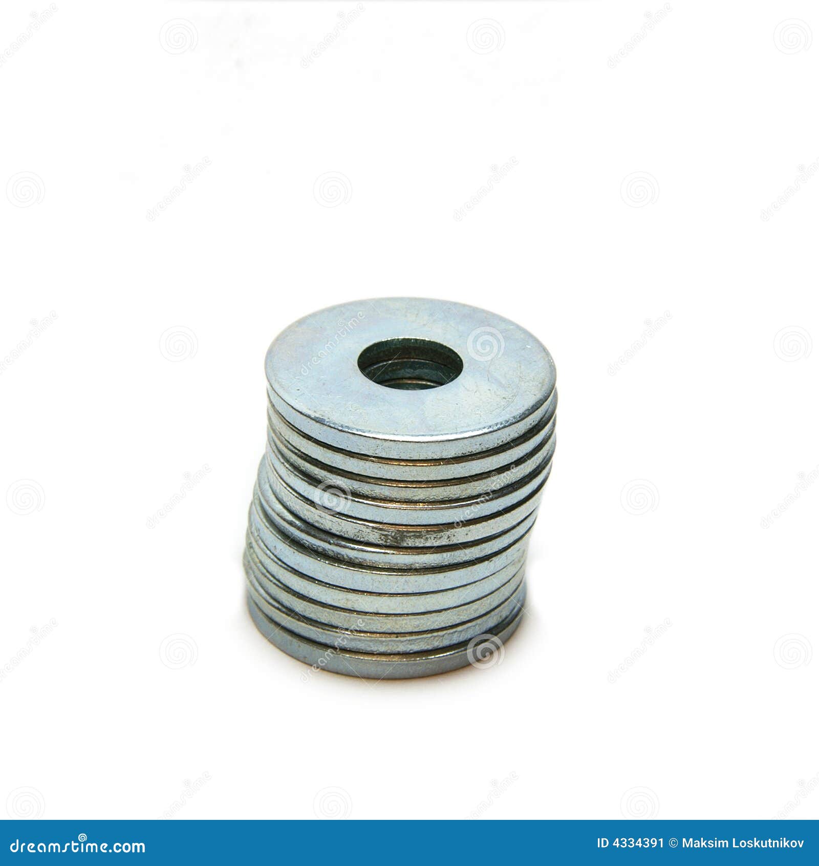 Washers stock image. Image of background, aluminum, fastener 4334391