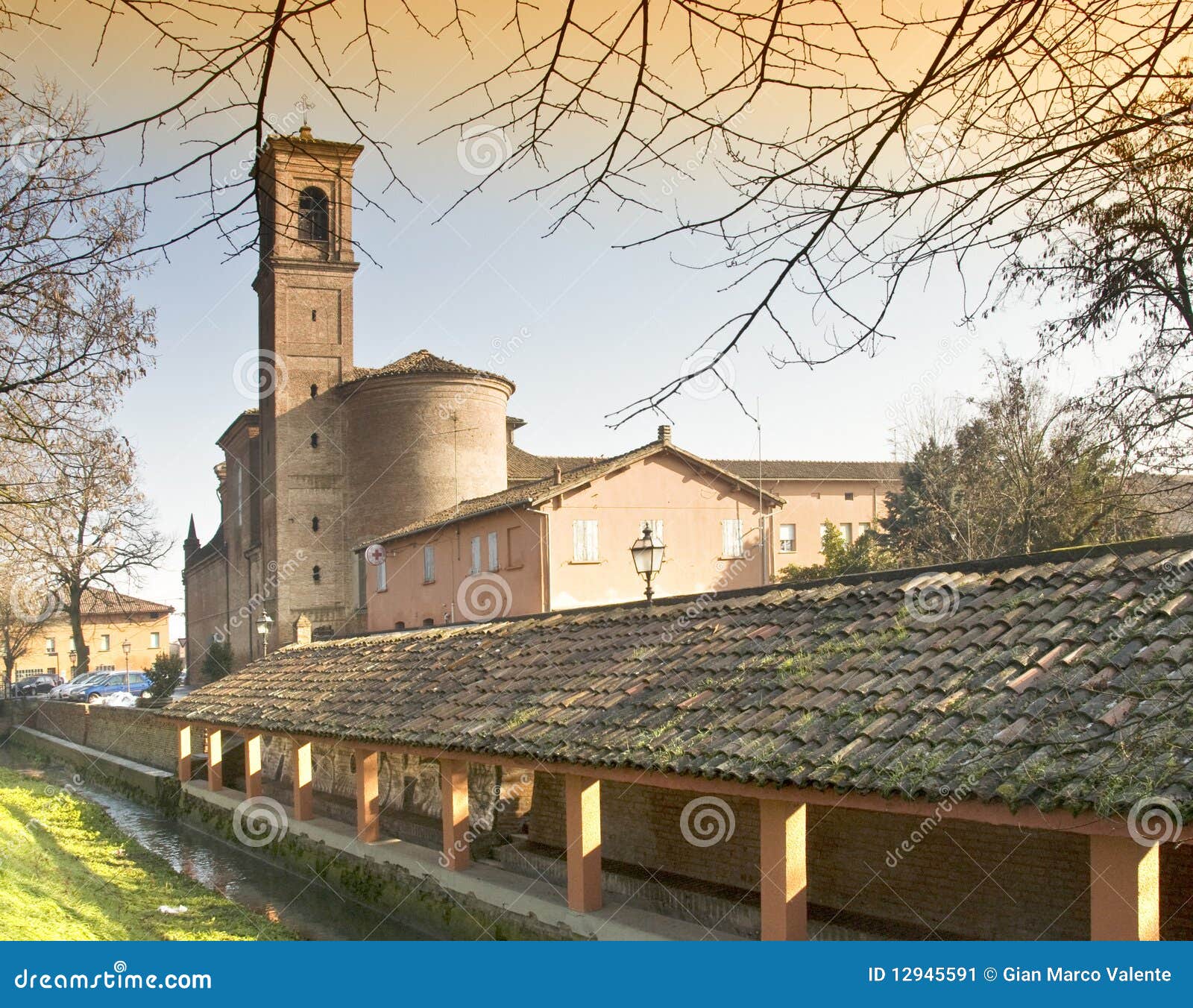 washhouse and church