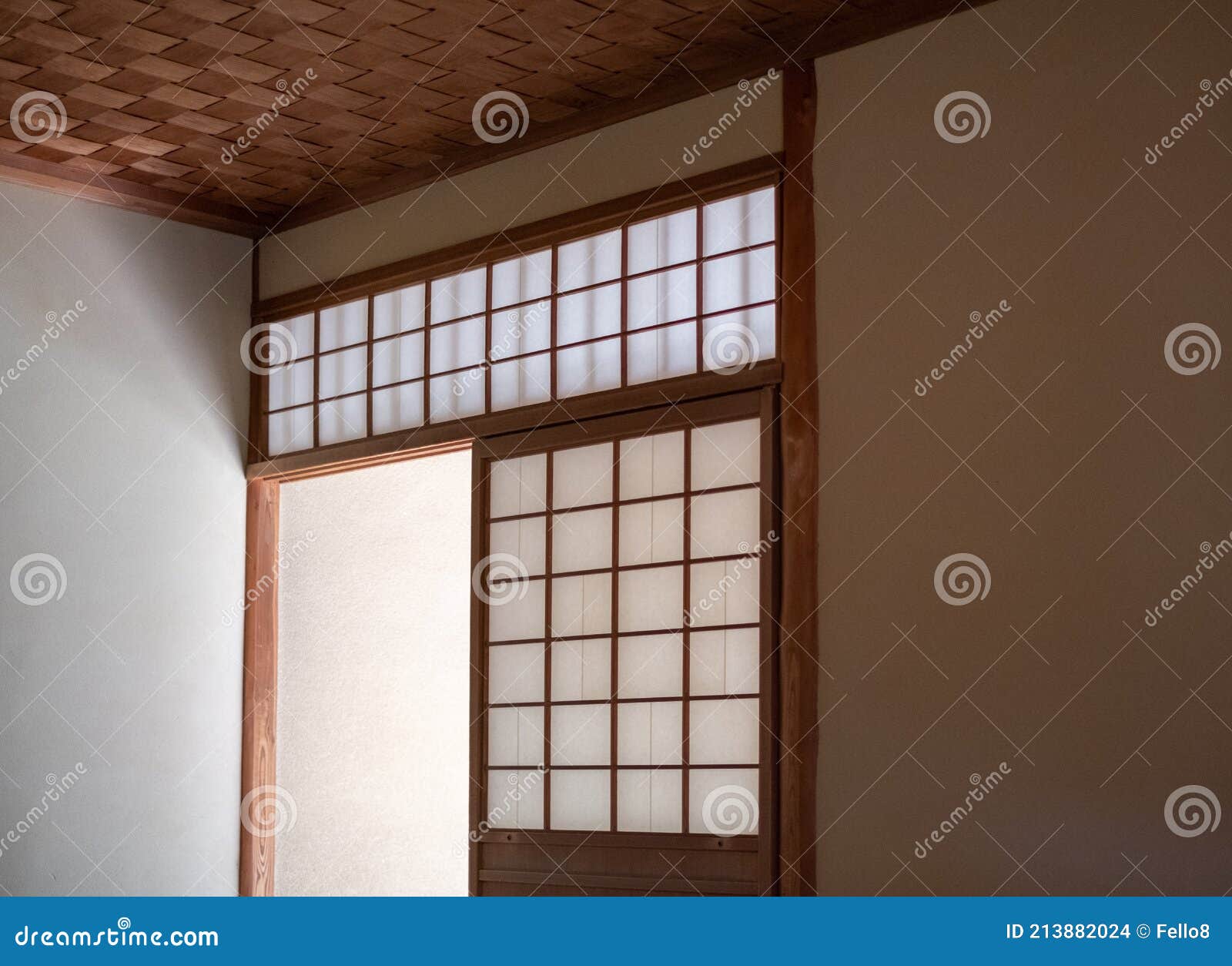Old Wooden Japanese Koshi Screen Door Old Wooden Japanese Koshi Screen Door