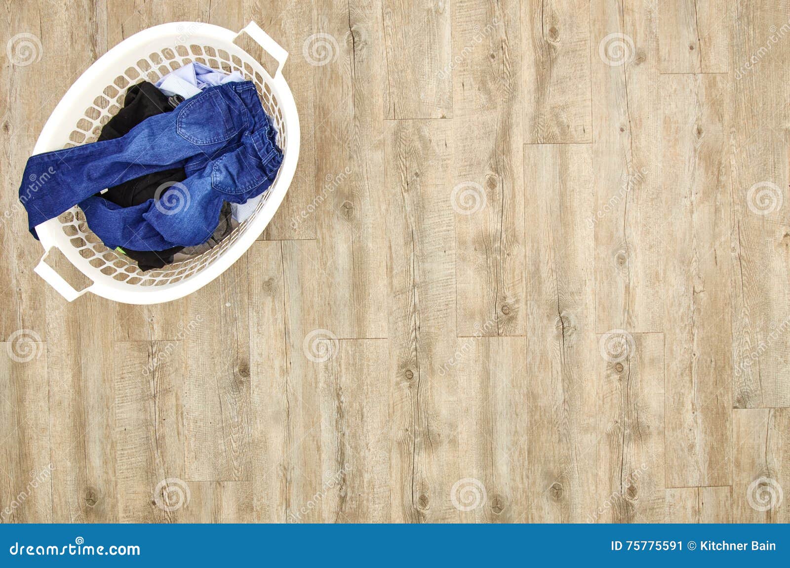 Washing Basket stock image. Image of launderette, housework 75775591