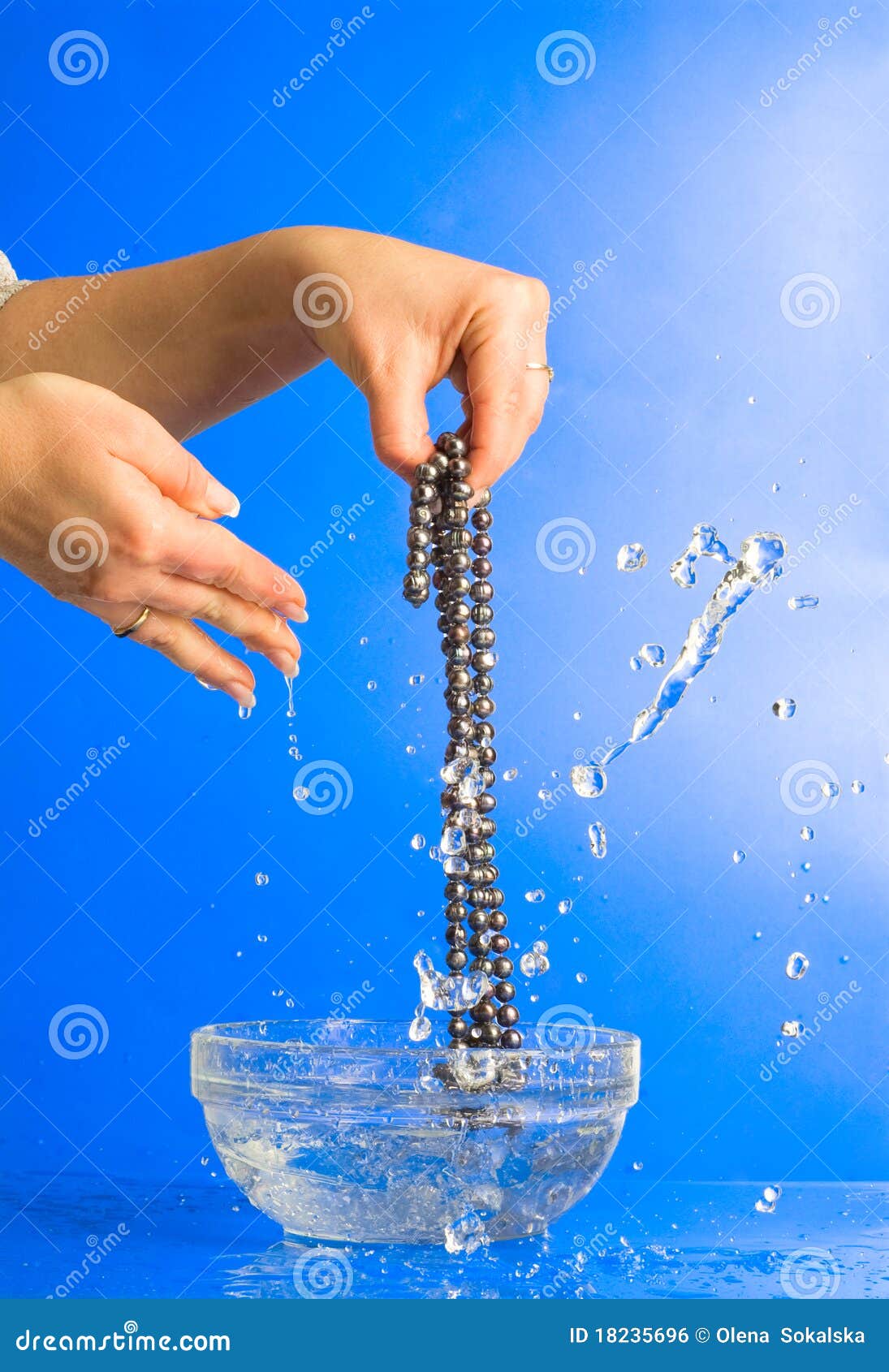 Washing beads stock photo. Image of beadsbeads, pearl 18235696