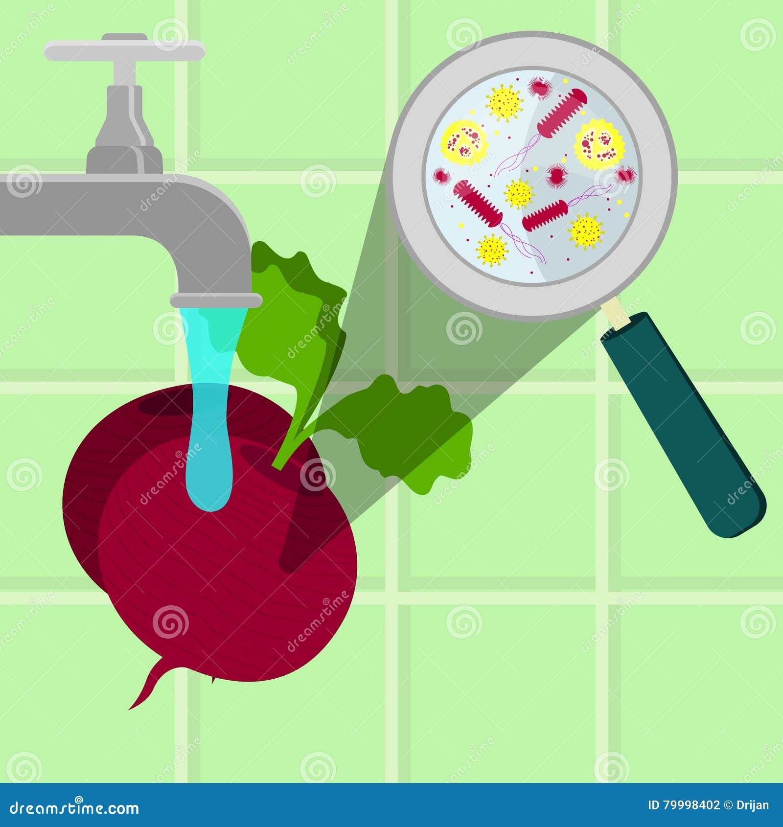 Glass With Clean And Dirty Water, Infection Illustration Cartoon Vector