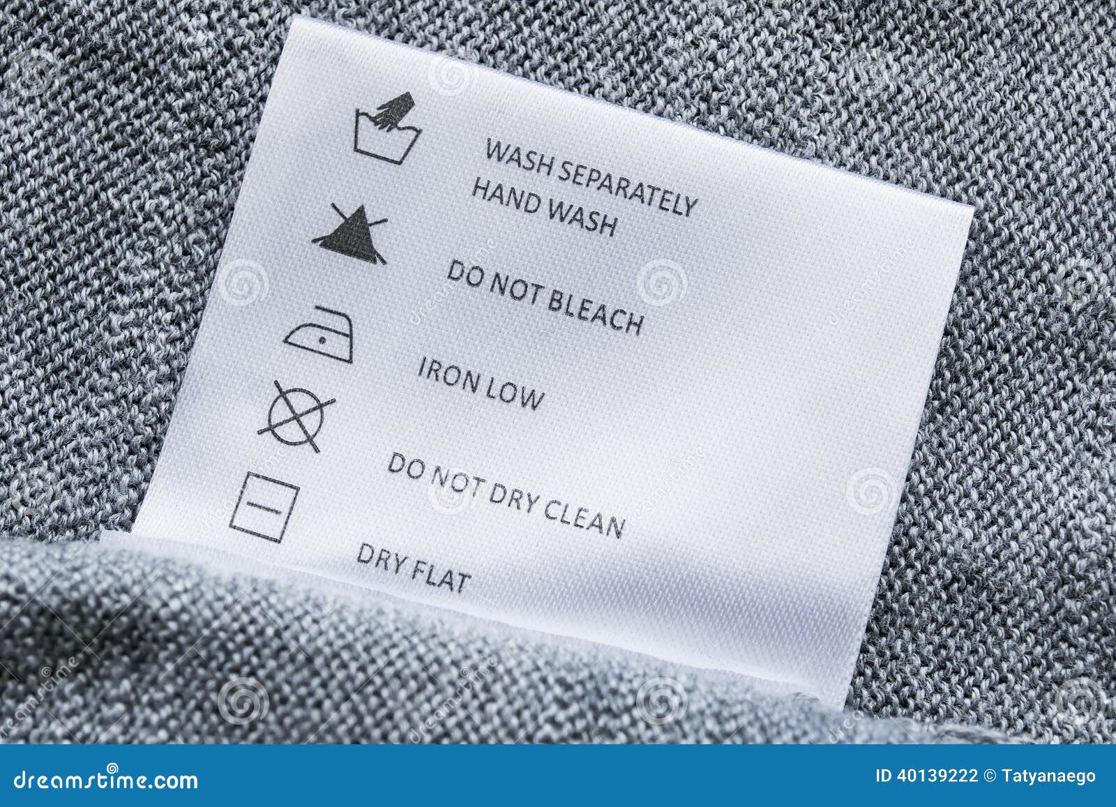 Washing instructions stock photo. Image of clothing, fashion 40139222