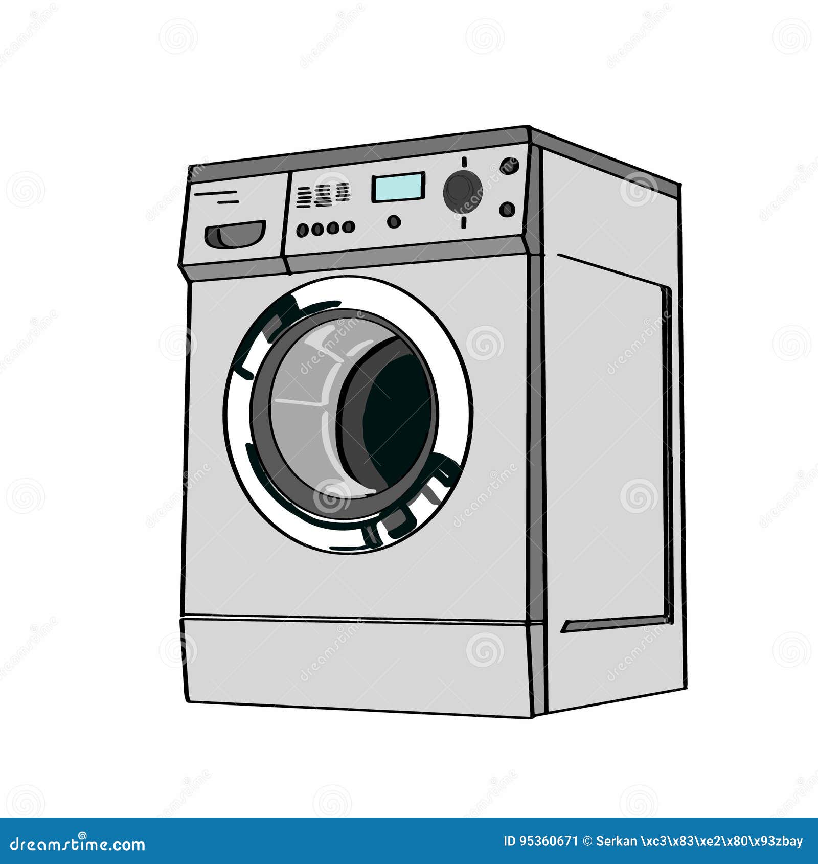 Single Continuous Line Drawing Washing Machine Stock Vector (Royalty Free)  2280586387 | Shutterstock