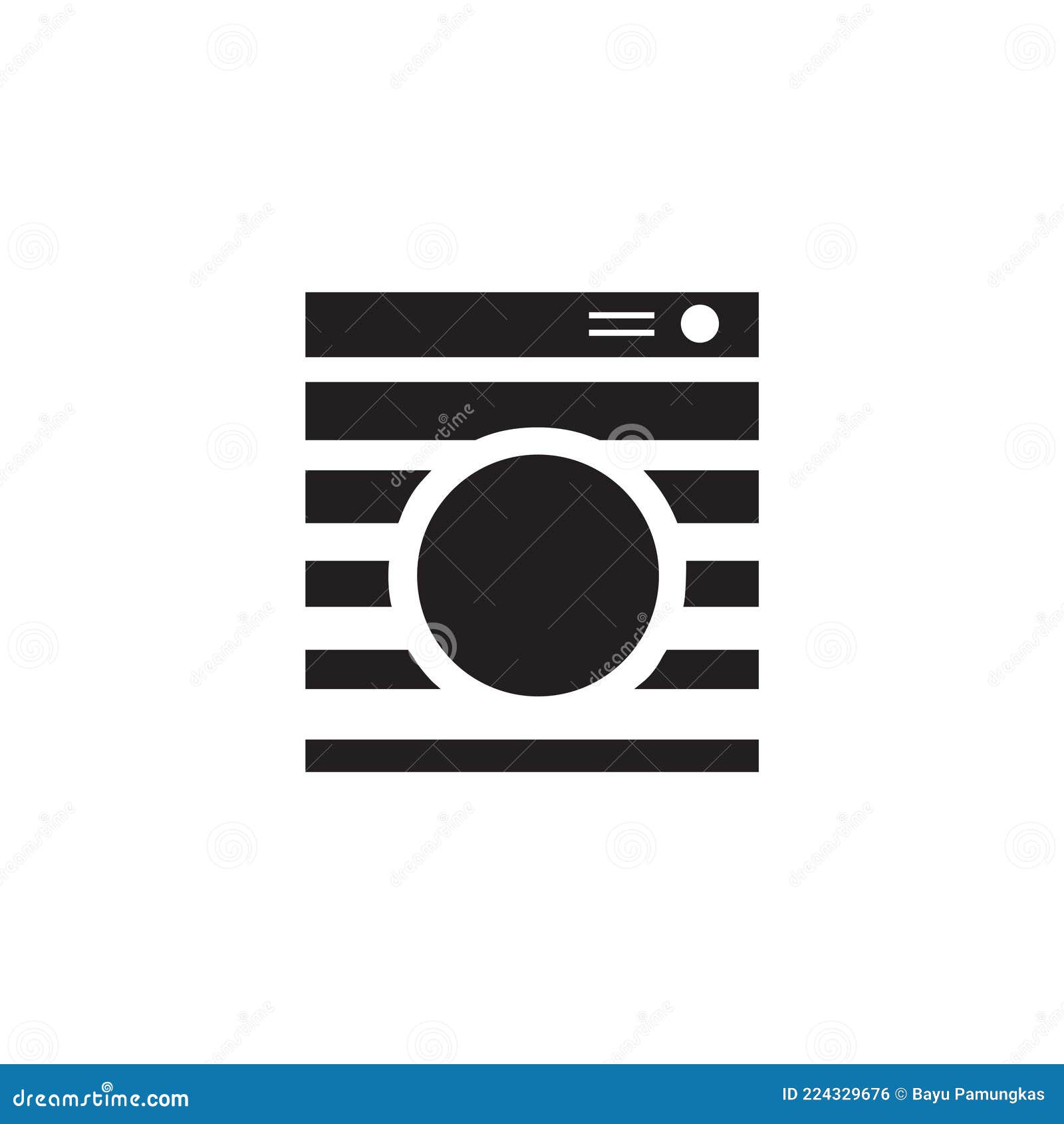 Washing Machine Logo Icon Vector Stock Vector Illustration of logo