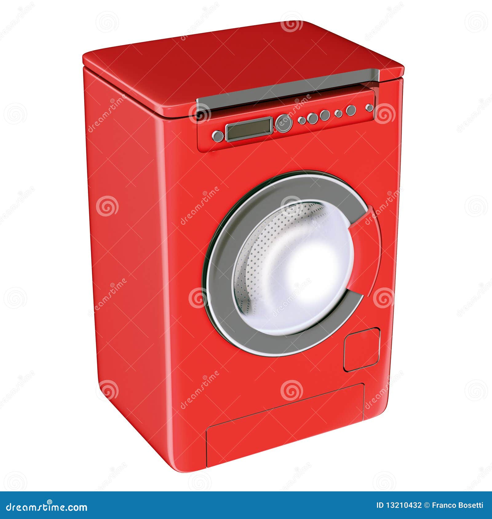 Washing machine red stock illustration. Illustration of dirty 13210432