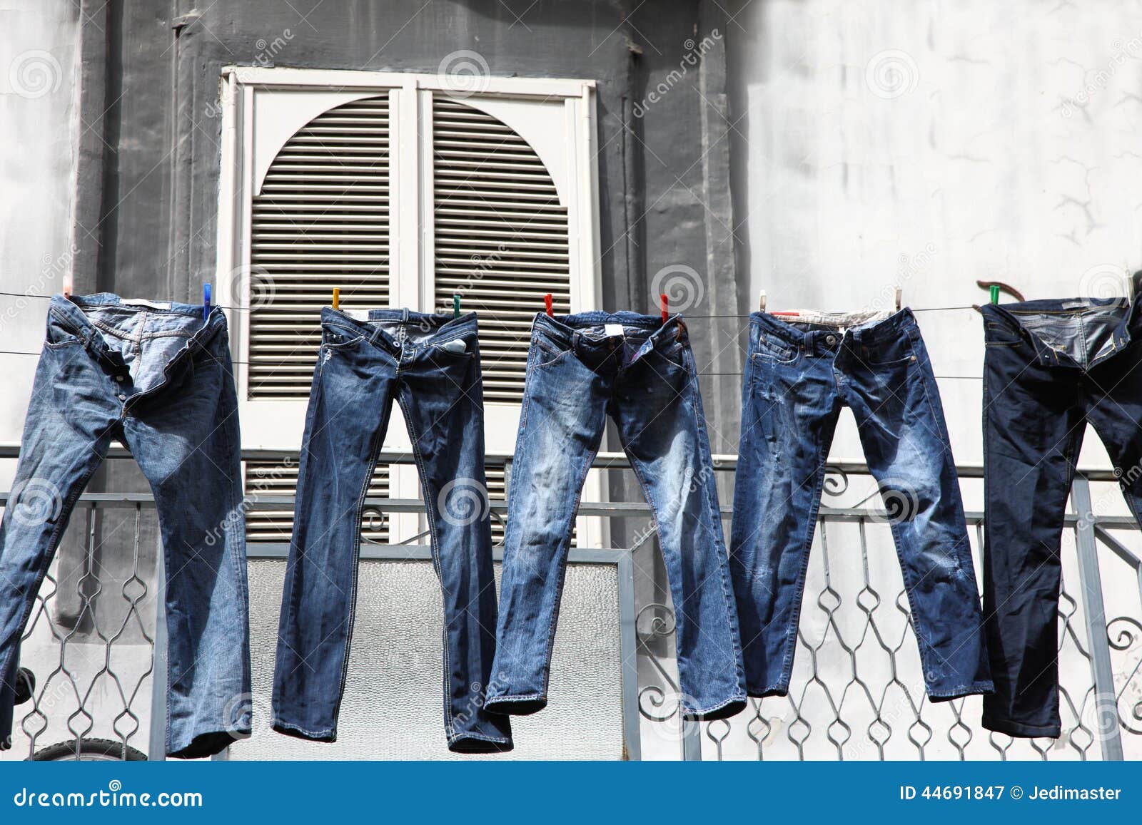 Washing pants stock image. Image of line, color, clean 44691847