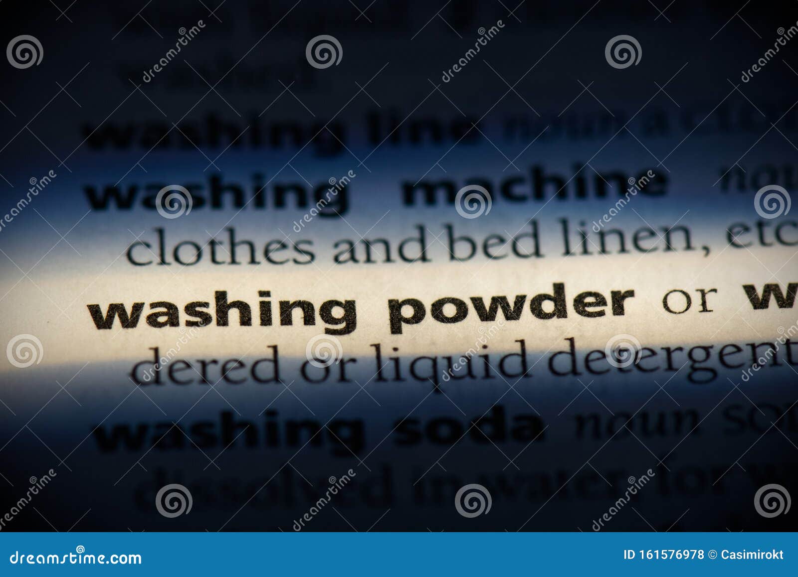 Washing powder stock photo. Image of focus, english 161576978
