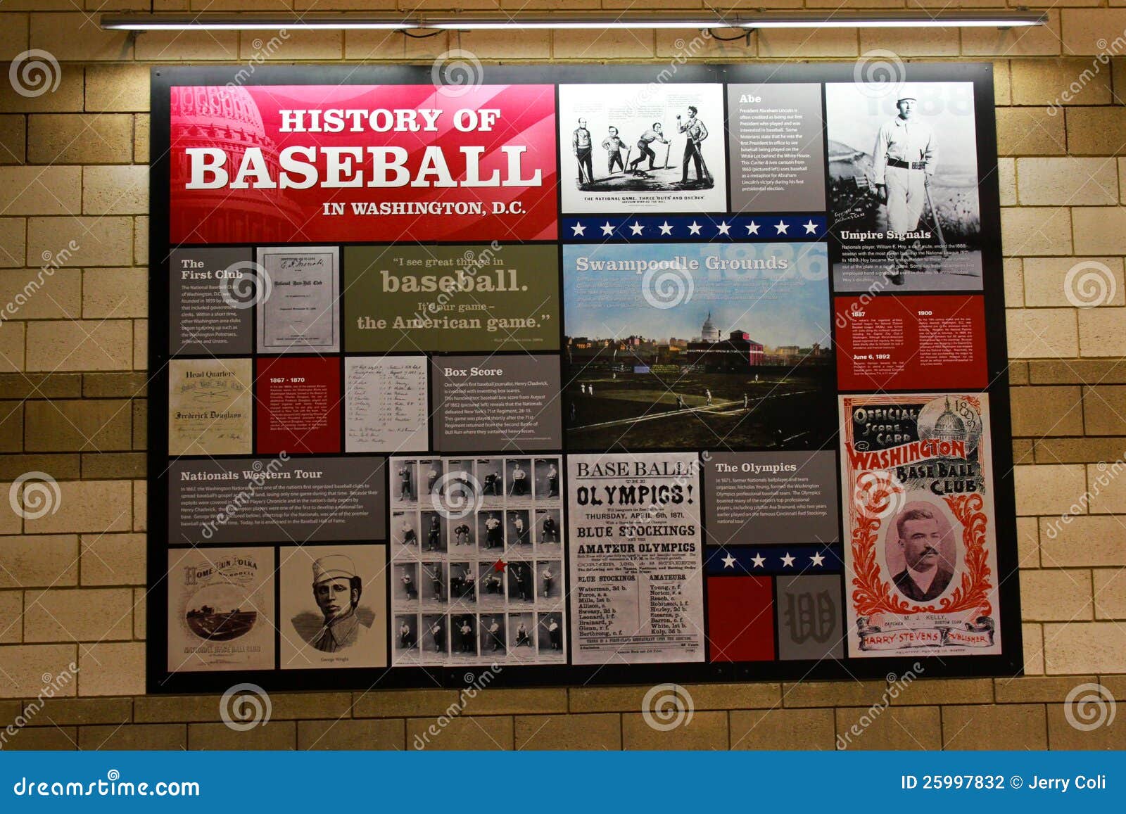 Washington Baseball History Editorial Photography Image of sports