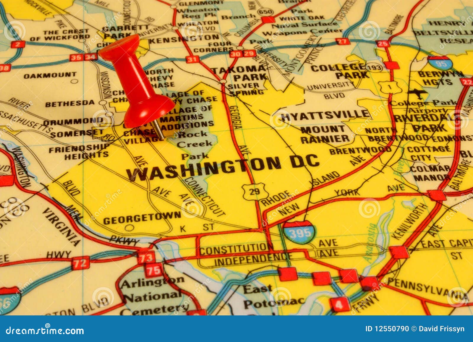 Washington d.c. map stock photo. Image of politics, washinton 12550790
