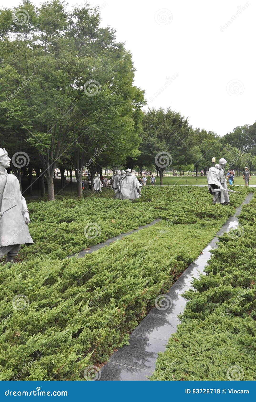 Washington Dc Am 5 August Koreakrieg Denkmal Von Washington