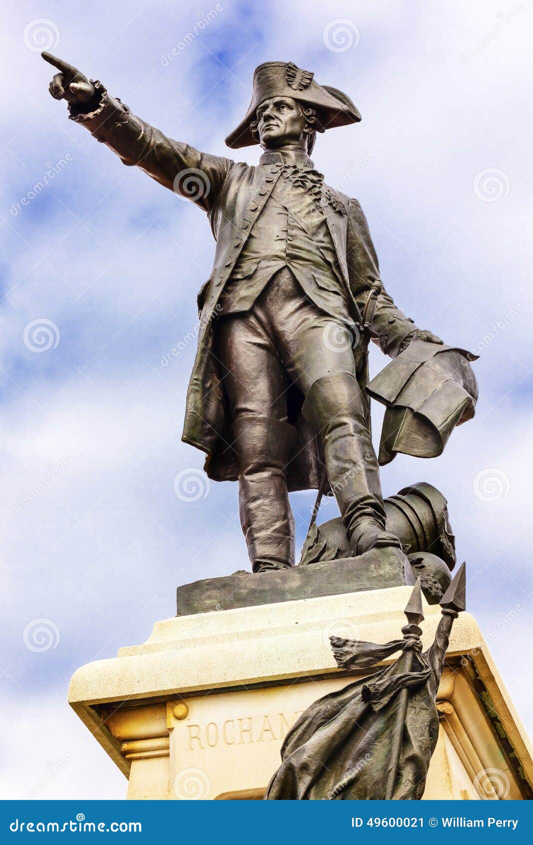 Washington DC Del Parque De General Rochambeau Statue Lafayette Imagen