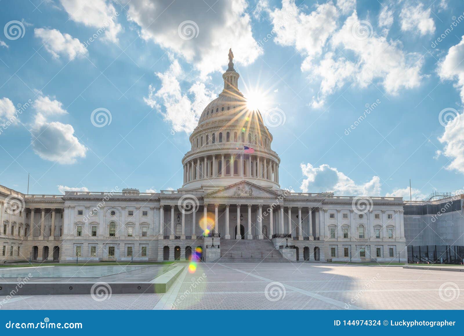 washington dc, us capitol building in a summer day.