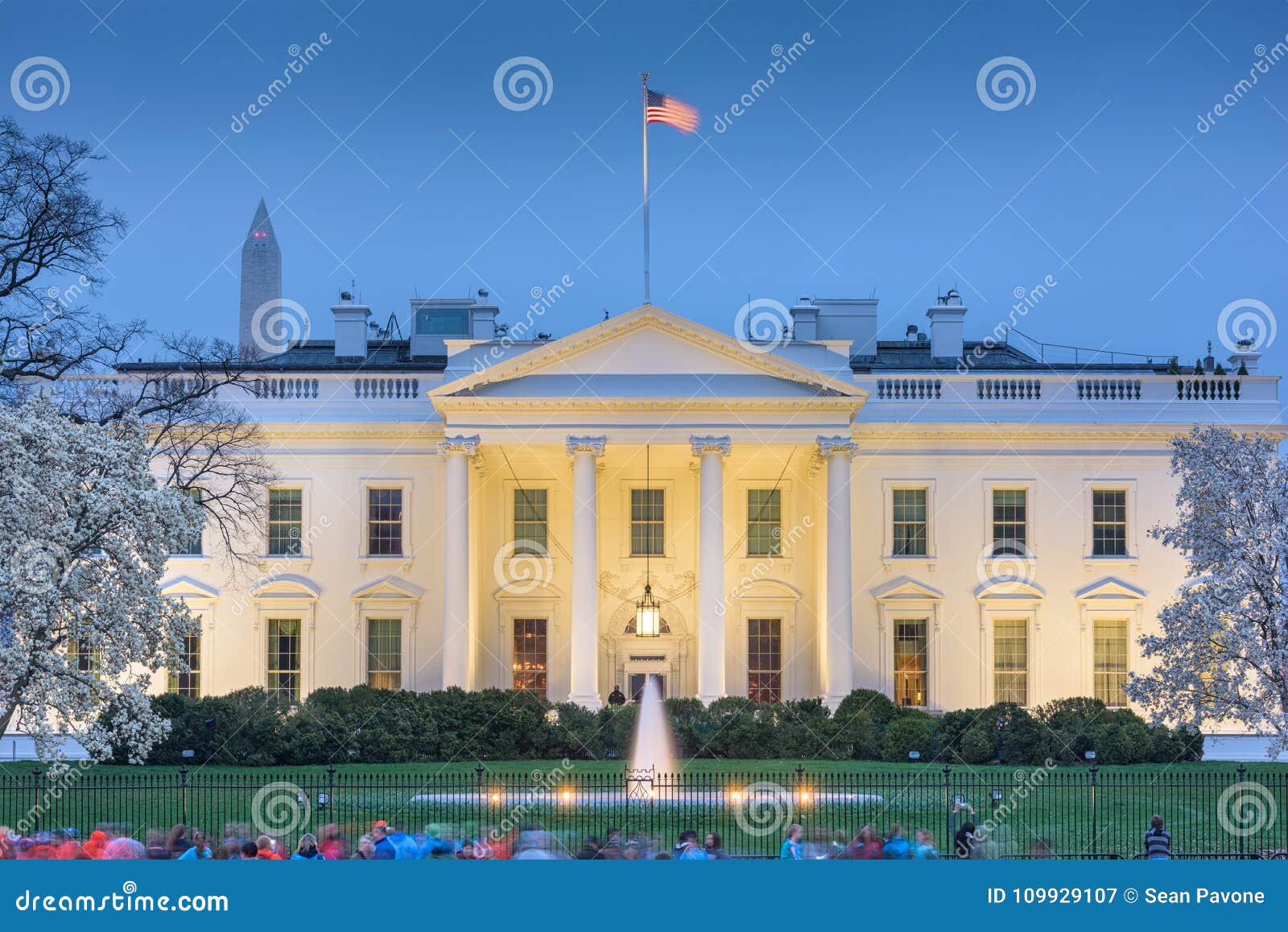 Washington DC White House editorial photography. Image of facade 109929107