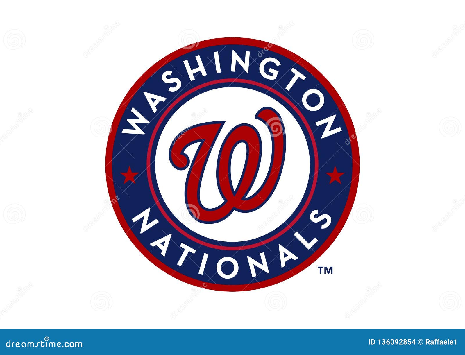 Washington Nationals Logo imagen de archivo editorial. Ilustración de