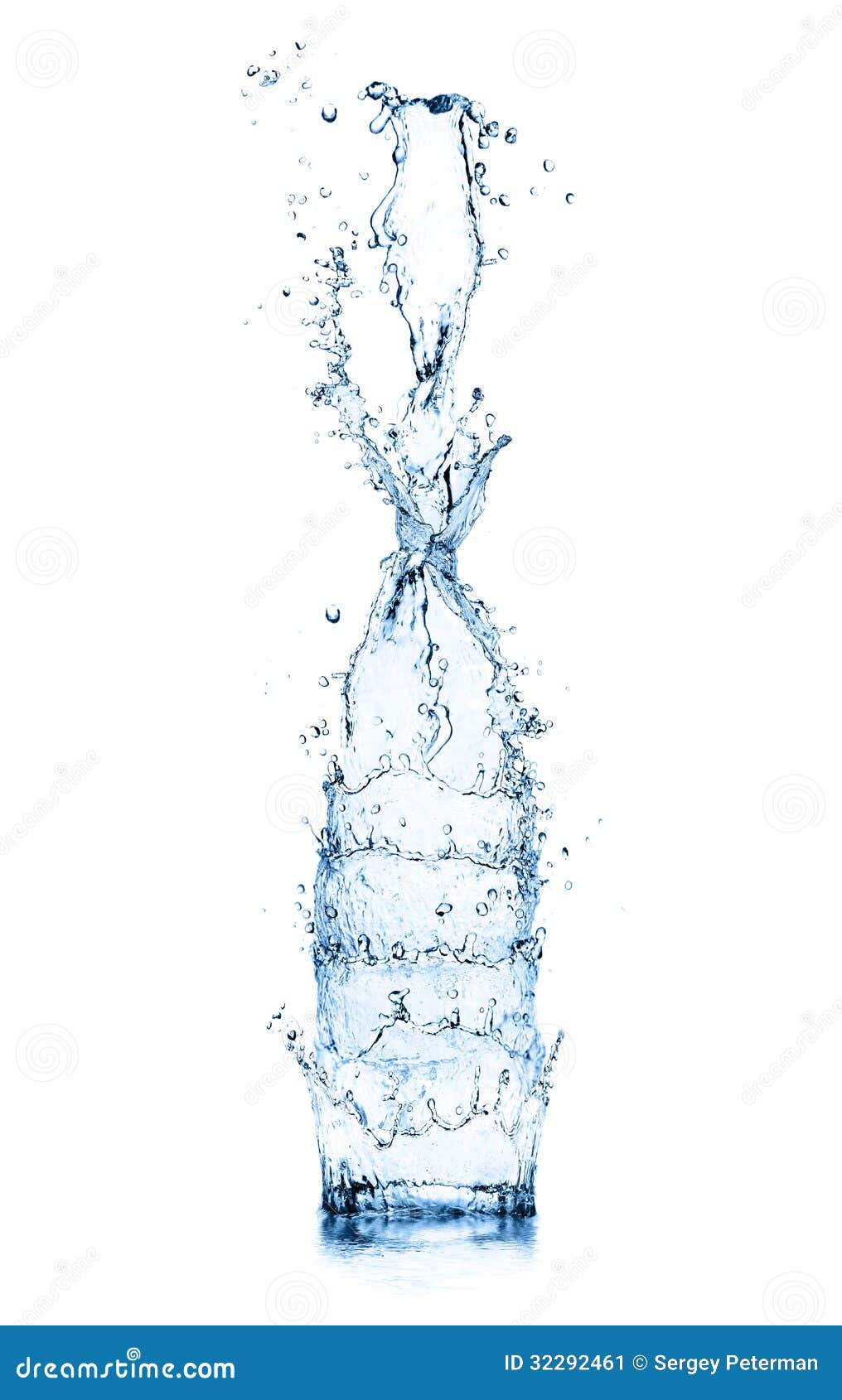 Wasserflaschen spritzen