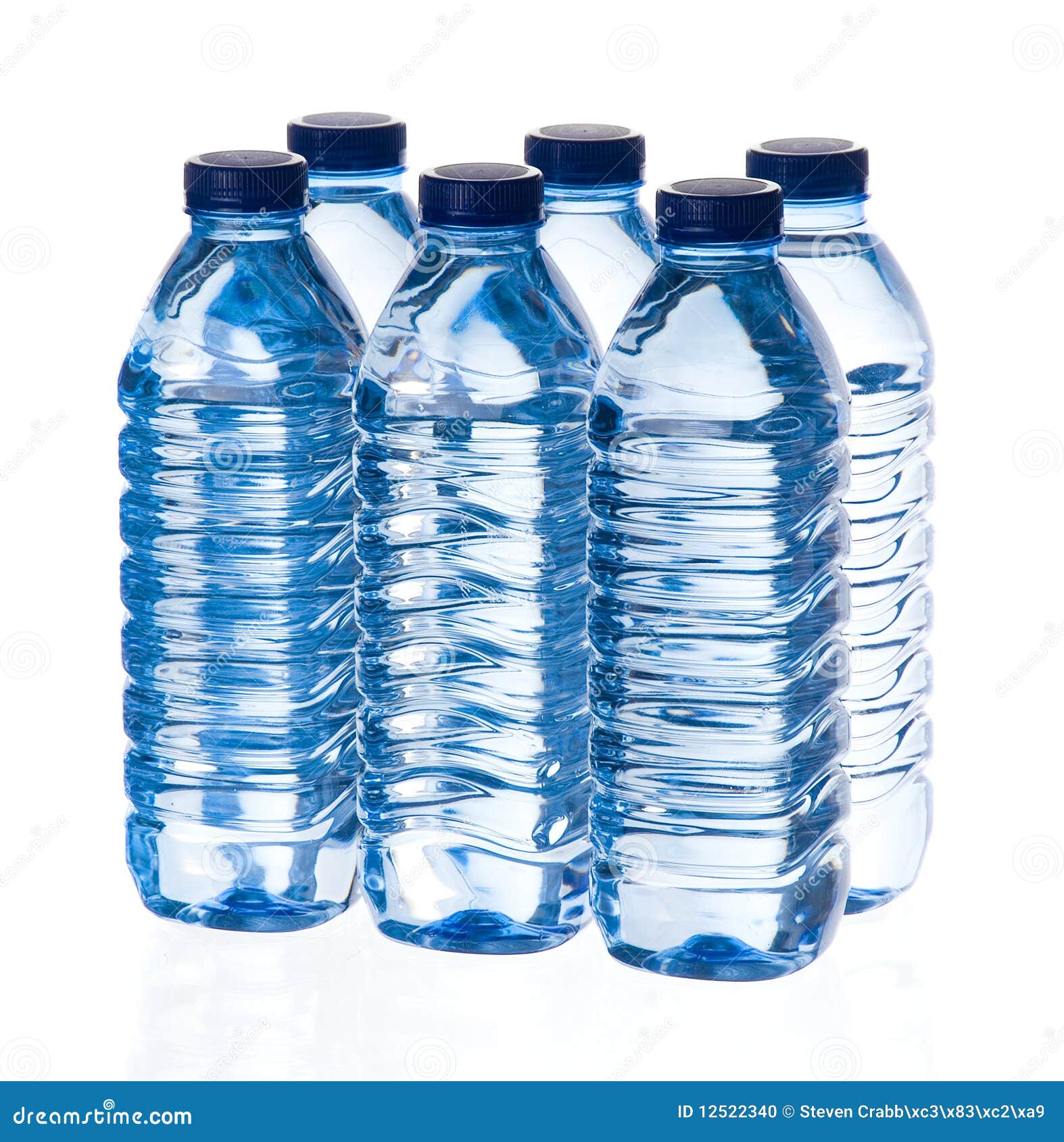 Wasserflaschen Stockfoto Bild Von Wasser Plastik Abgefullt 12522340