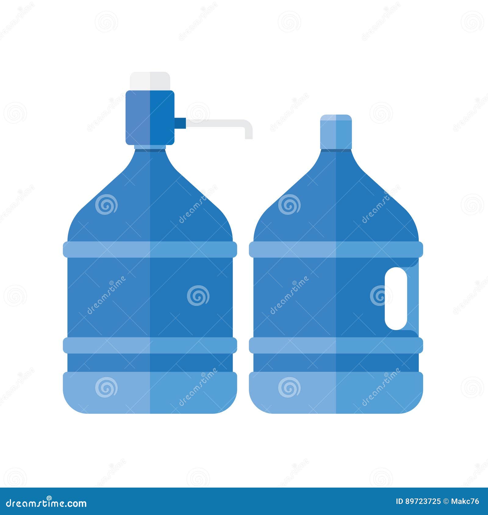 Wasserspender mit Pumpe vektor abbildung. Illustration von