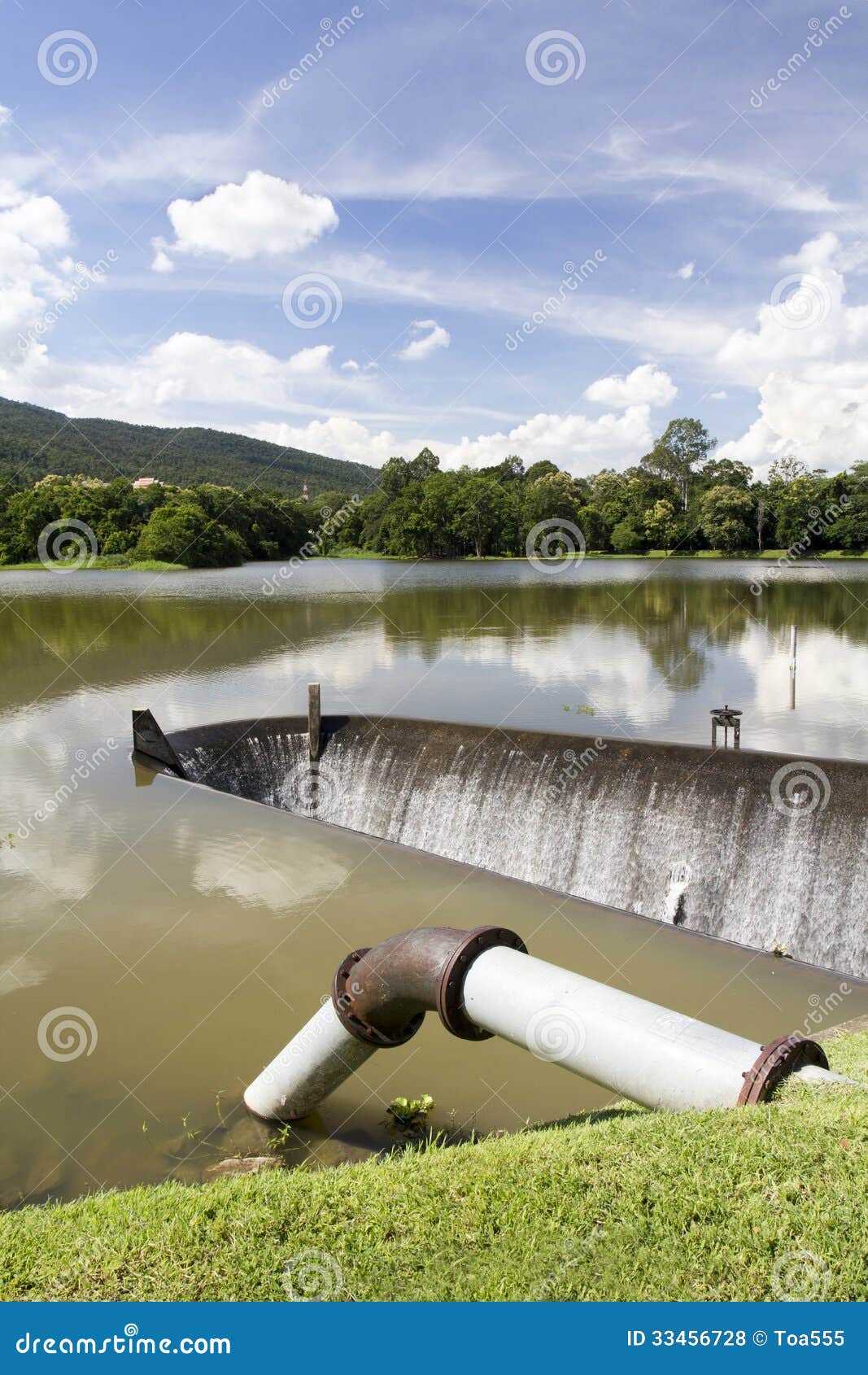 Und verdammung Stockfoto Bild von teich