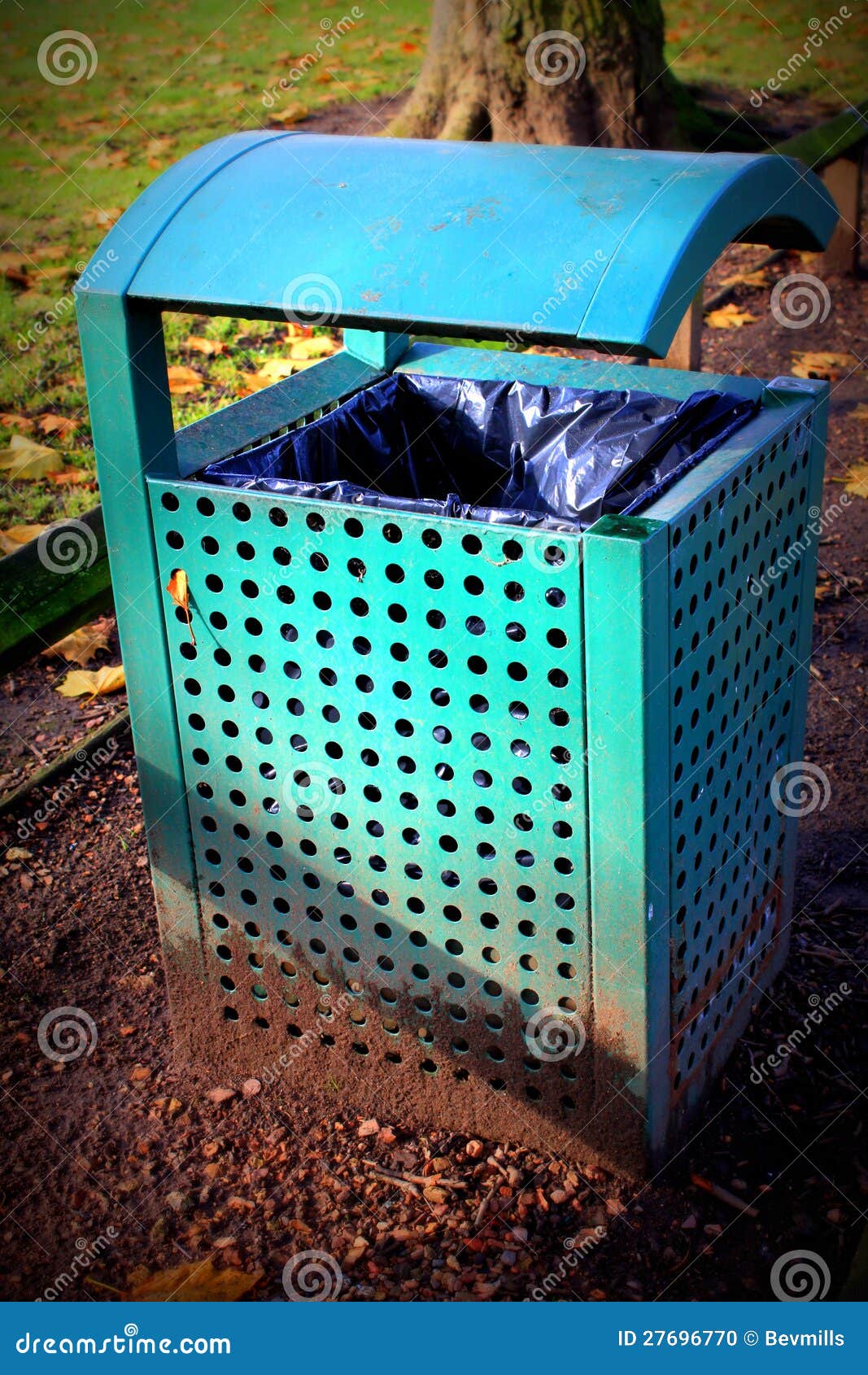 Waste Bin stock photo. Image of highway, park, liner 27696770