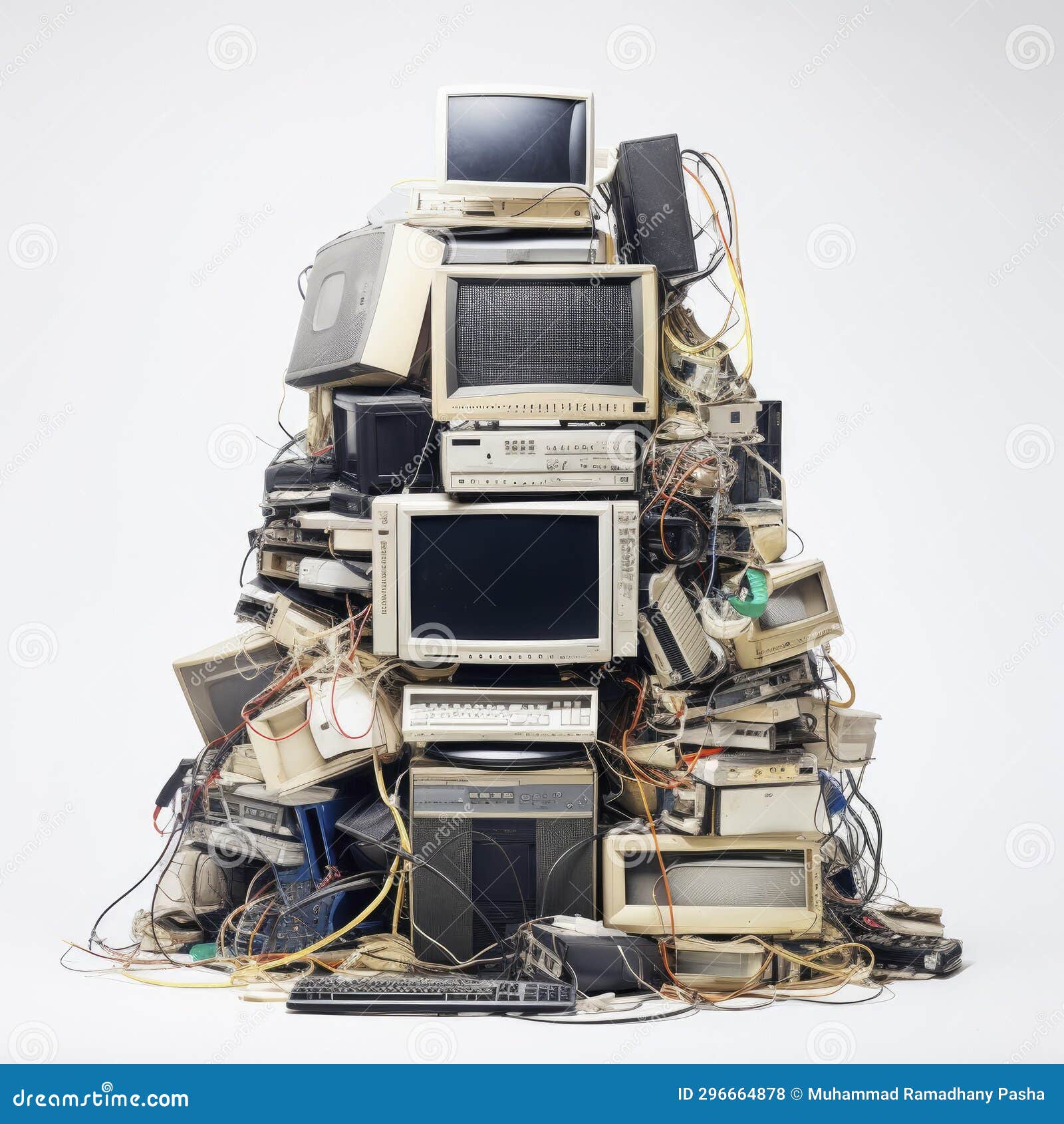 The Waste Electrical and Electronic Equipment Pile. Computer and Other Obsolete Electronic Waste
