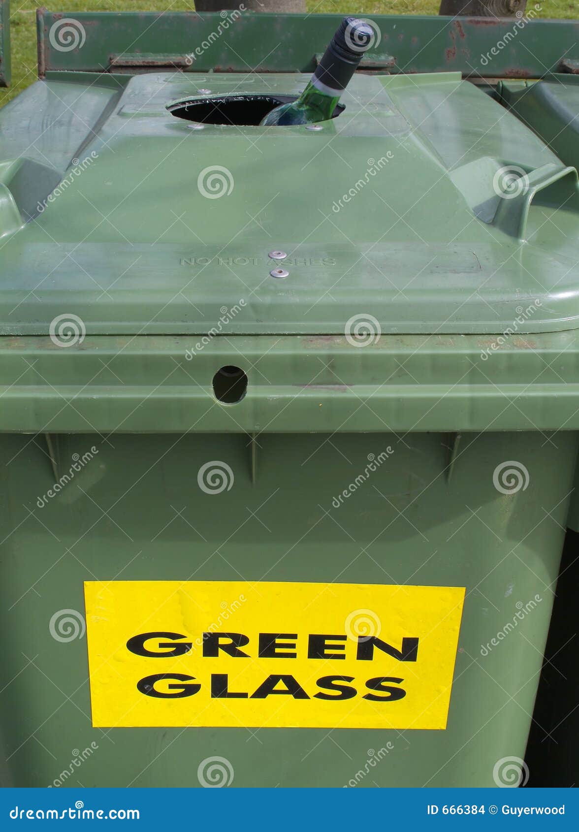 Waste glass bin stock photo. Image of waste, green, lifestyle 666384
