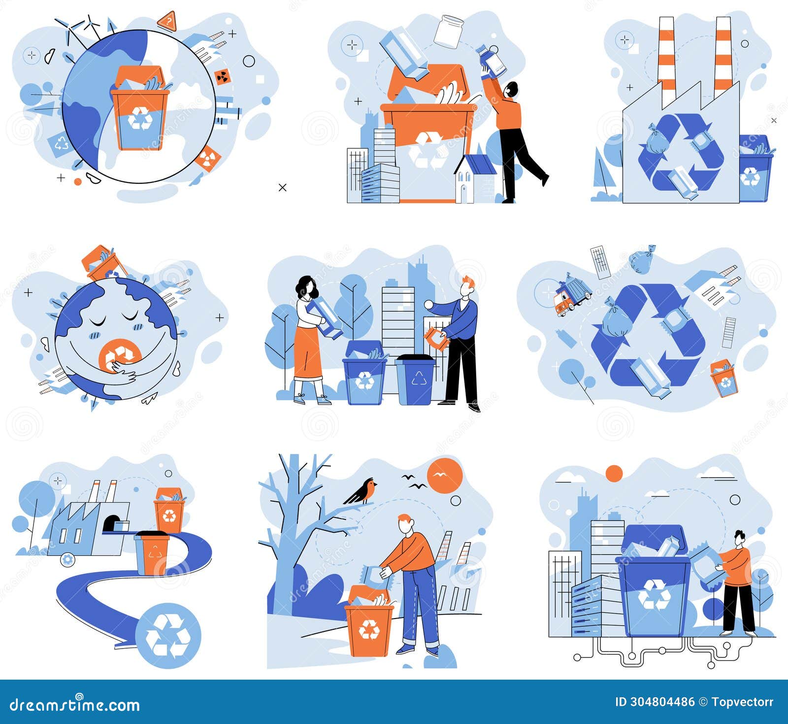 Waste Management. Waste Management Plays Vital Role in Preserving Our Environment Stock Vector Illustration of fresh material 304804486