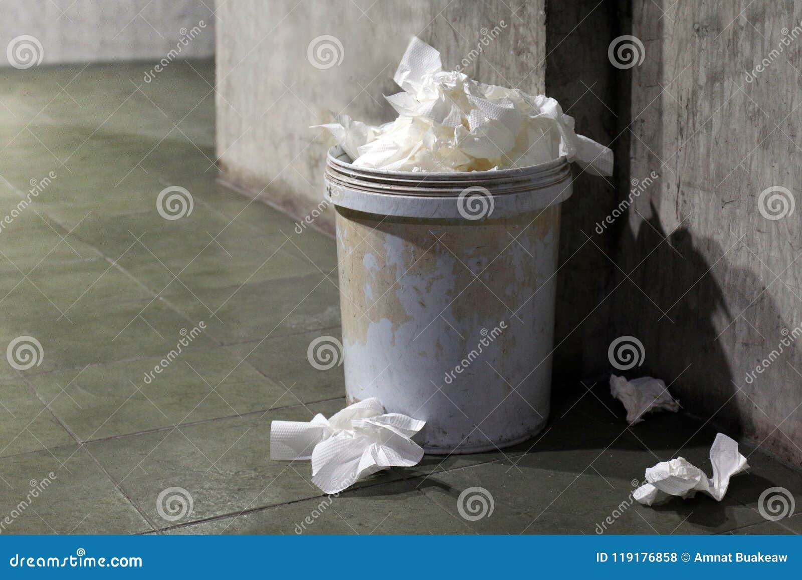 Funny Photo Of A Young Woman With Nothing To Wear But Waste Materials -  This Is Part Of A Series With Jute Bag, Toilet Paper Stock Photo, Picture  and Royalty Free Image.