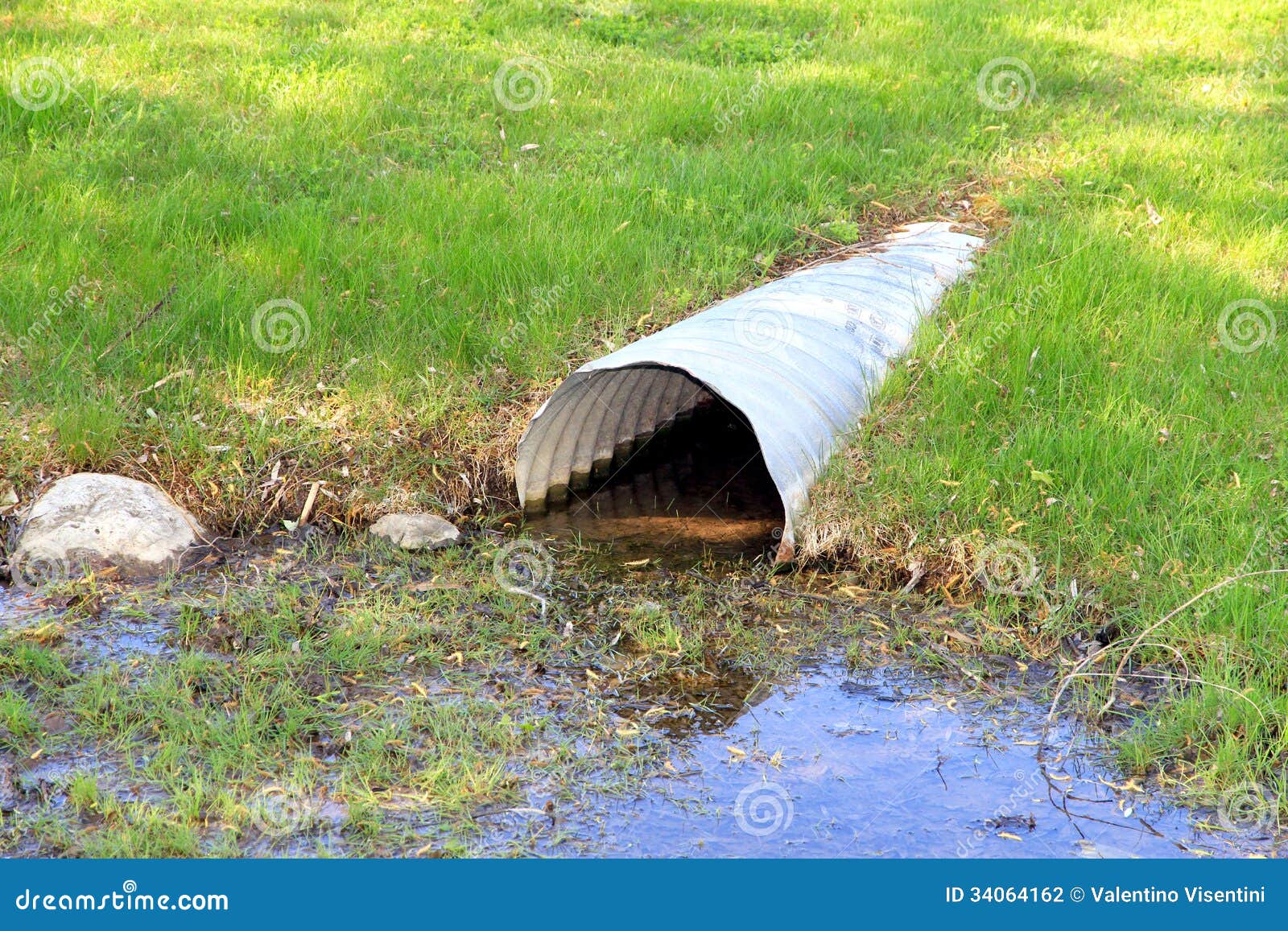 Waste water Pipe stock photo. Image of waste, waters 34064162