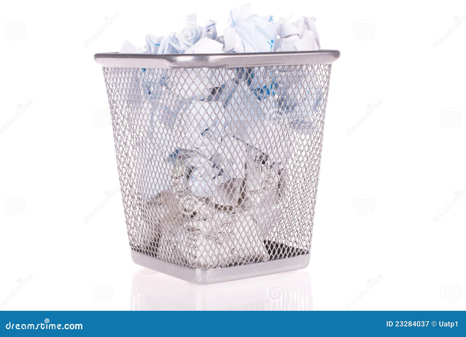 Wastepaper basket stock image. Image of container, trash 23284037