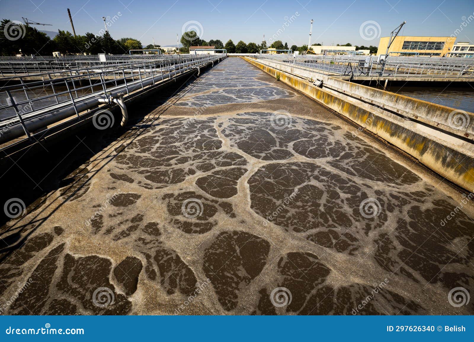 Wastewater Treatment Facility Sewage Treatment. Also Called Municipal Wastewater or Sewage