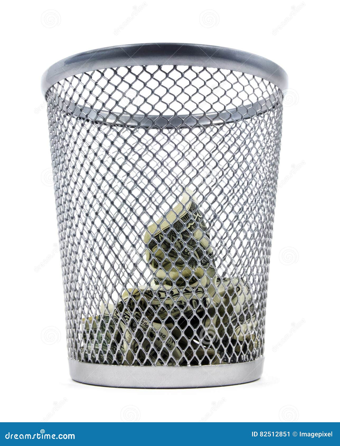 Wasting Money. stock image. Image of debt, cuts, basket 82512851